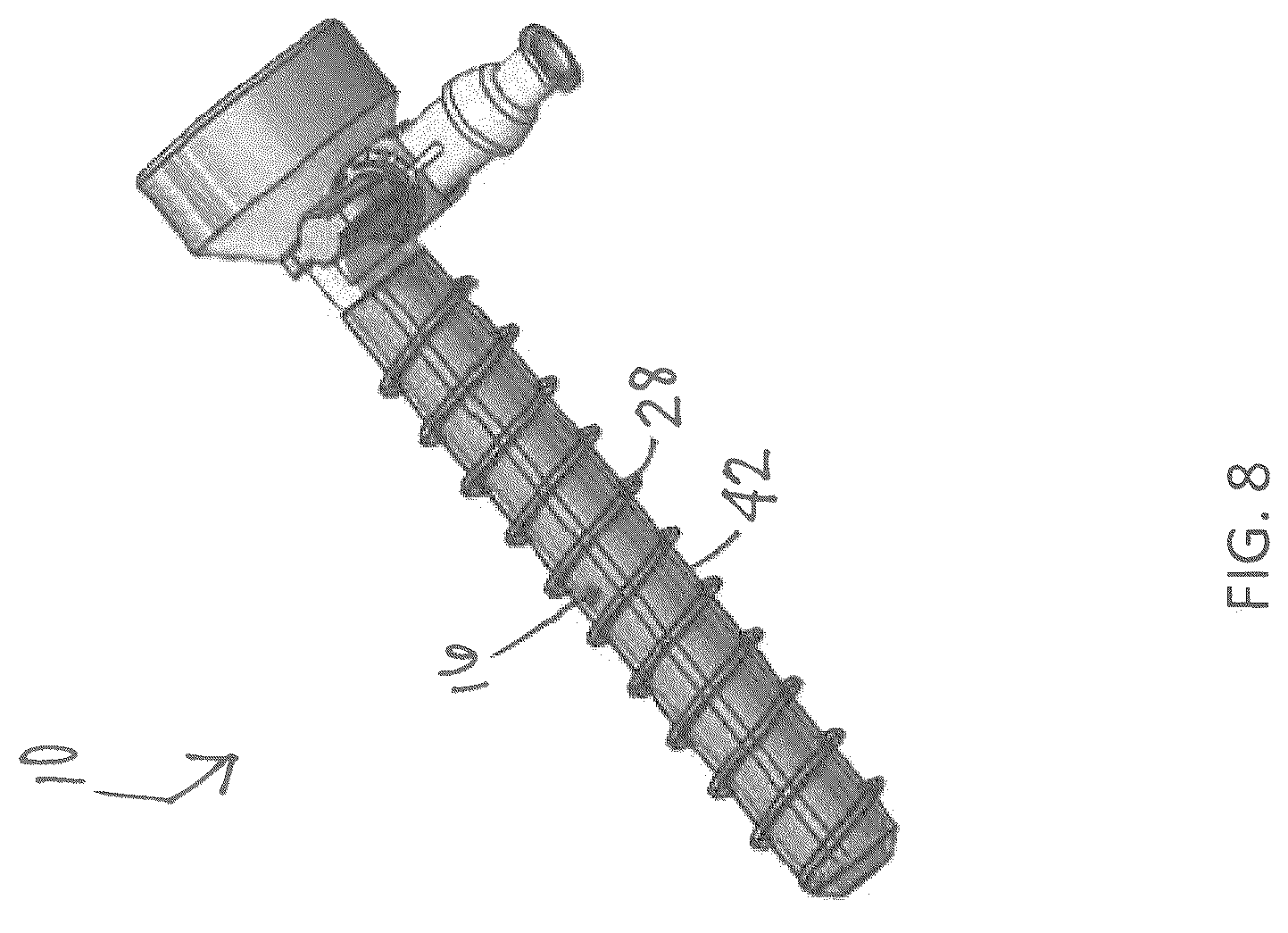 Patent US12096958 Figure 8 – Soft-thread cannula and cannula seal assembly