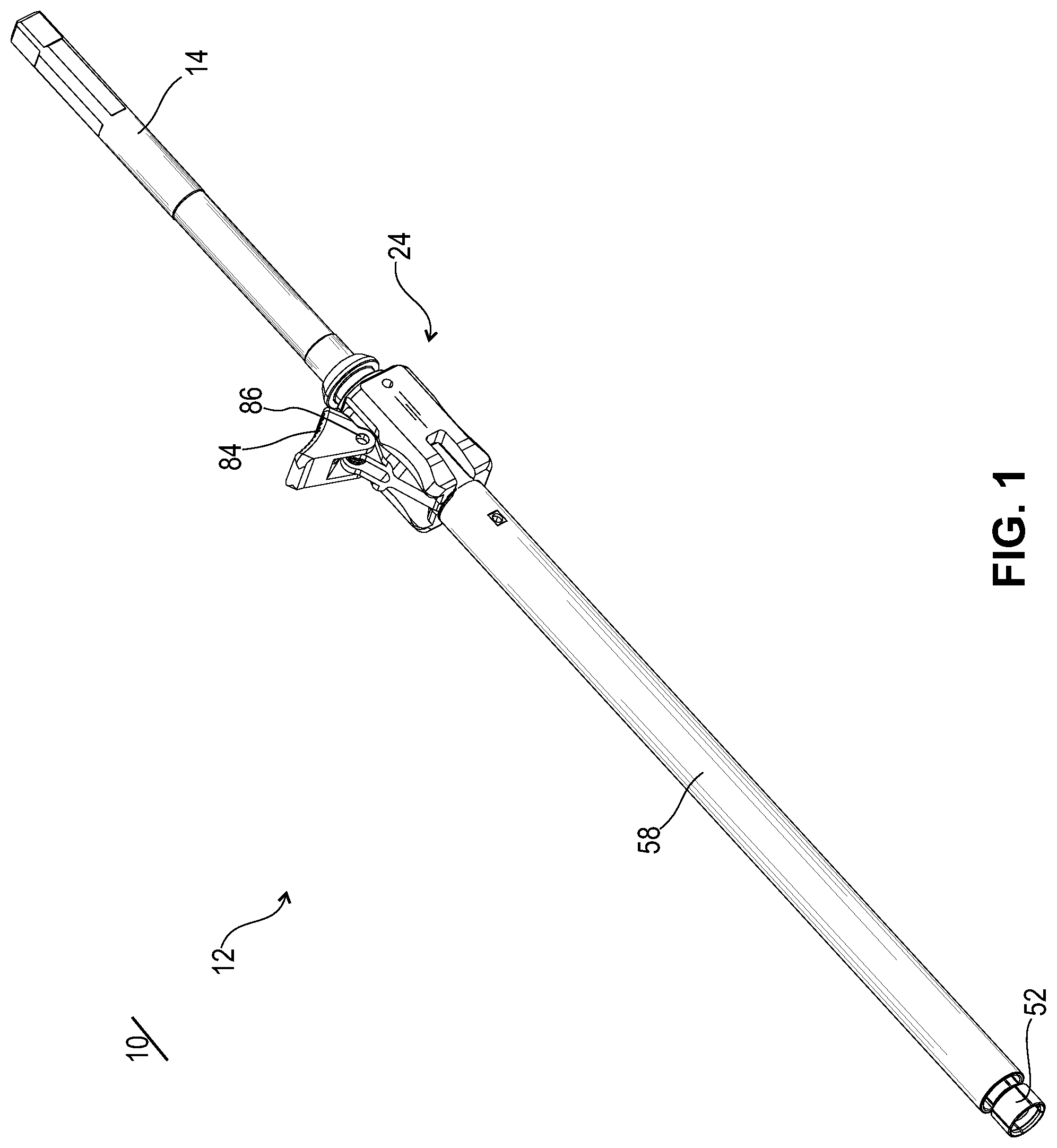 Patent US12096961 Figure 1 – Surgical instrument and method