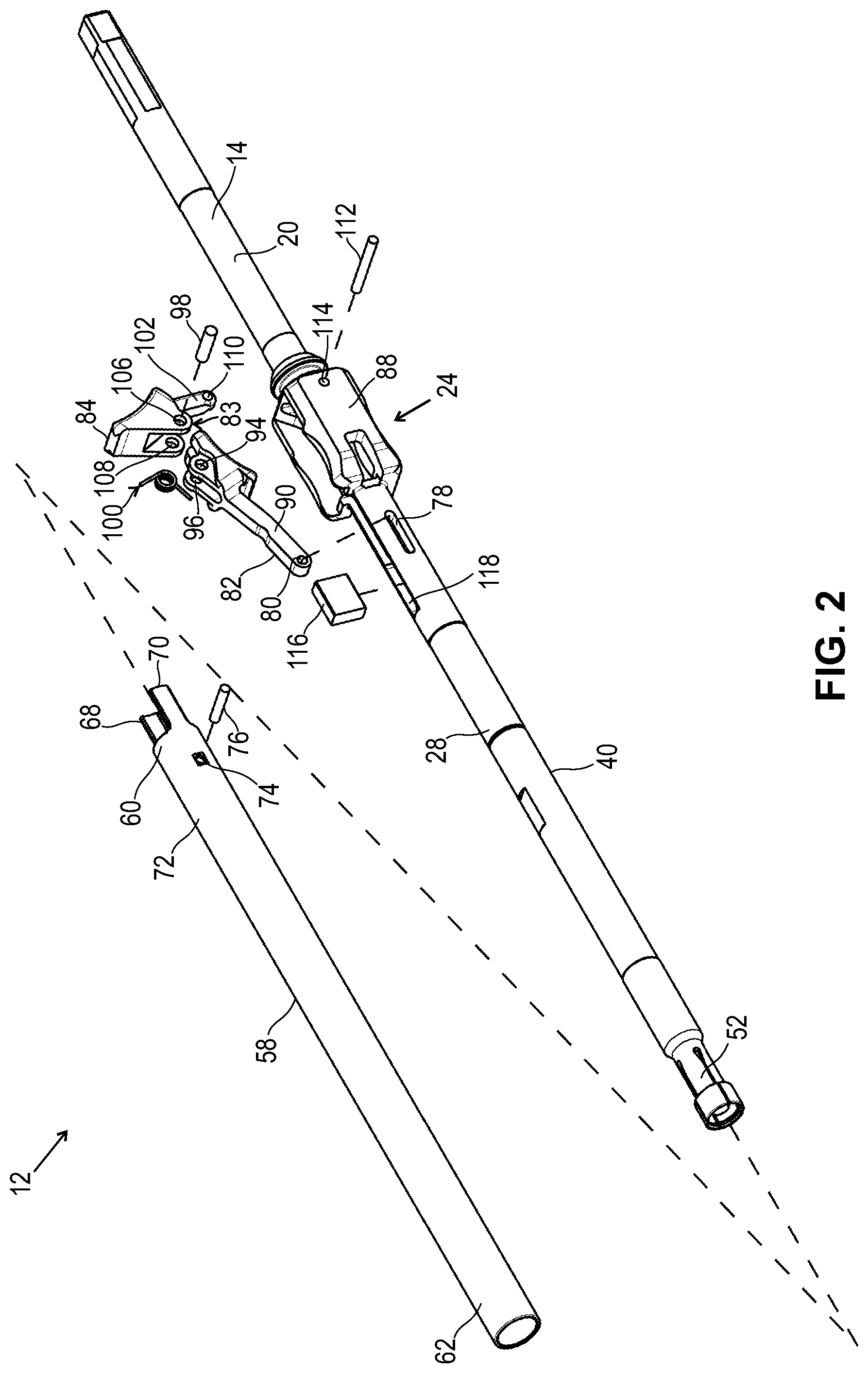 Patent US12096961 Figure 2 – Surgical instrument and method