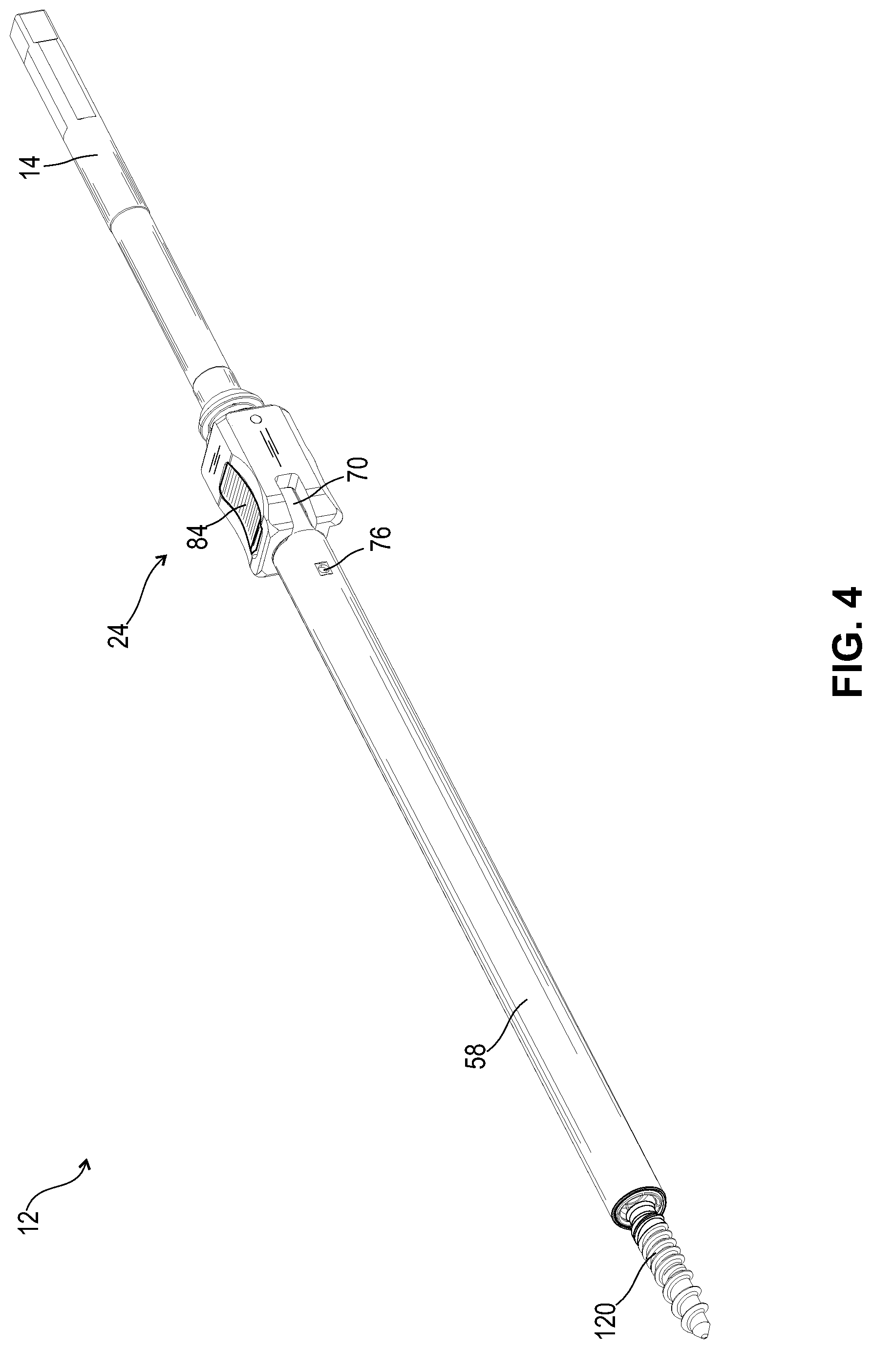 Patent US12096961 Figure 4 – Surgical instrument and method