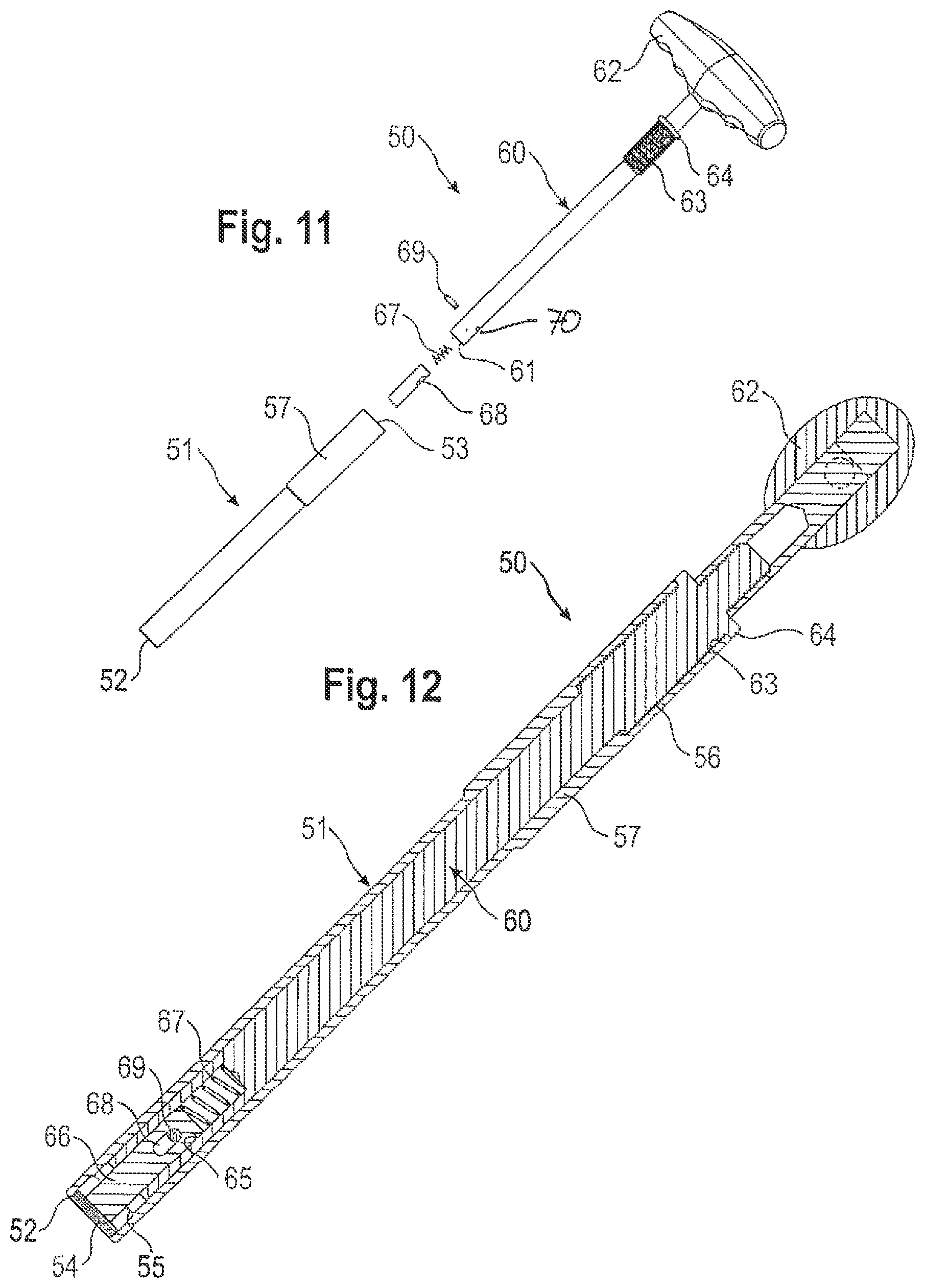 Patent US12096962 Figure 4 – Bone anchoring device and tool cooperating with such a bone anchoring device