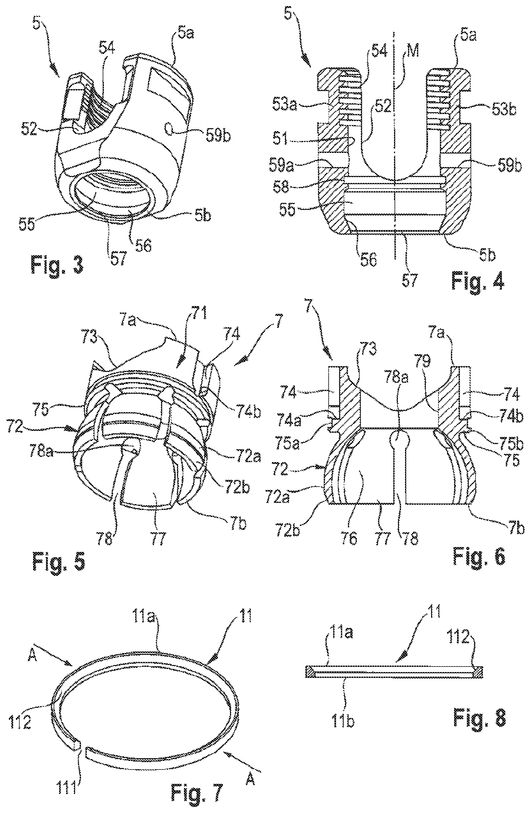 Patent US12096963 Figure 2 – Coupling assembly for coupling a rod to a bone anchoring element and bone anchoring device with such a coupling assembly
