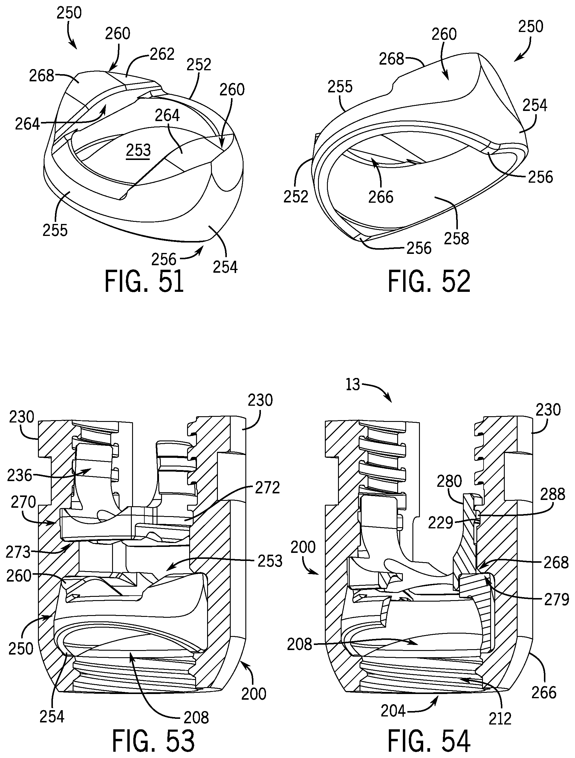 Patent US12096964 Figure 18 – Modular bone anchor system with bottom loaded shank heads having a single shank head shape