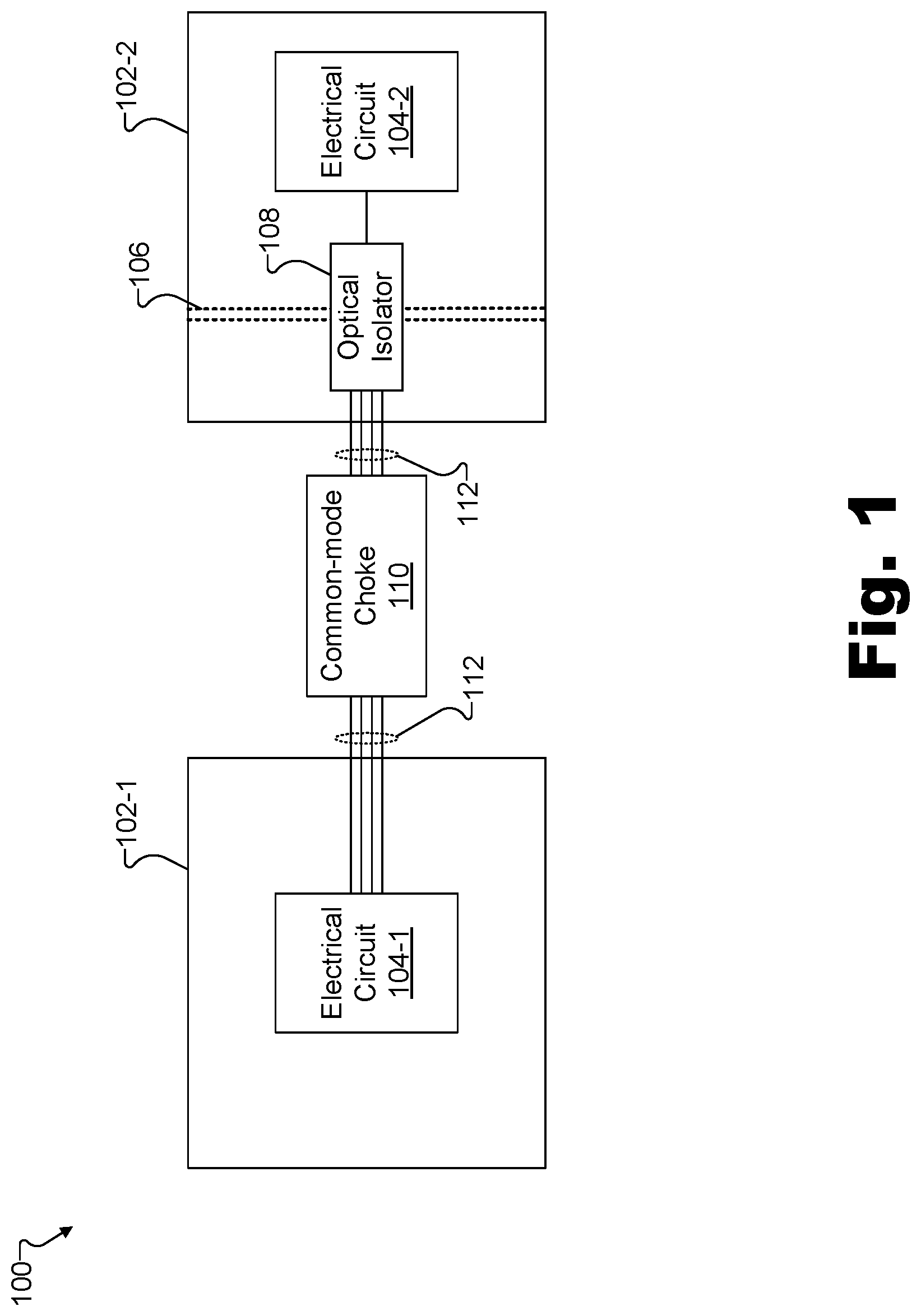 Patent US12096970 Figure 1 – Medical systems that implement a common-mode choke to reduce voltage transients