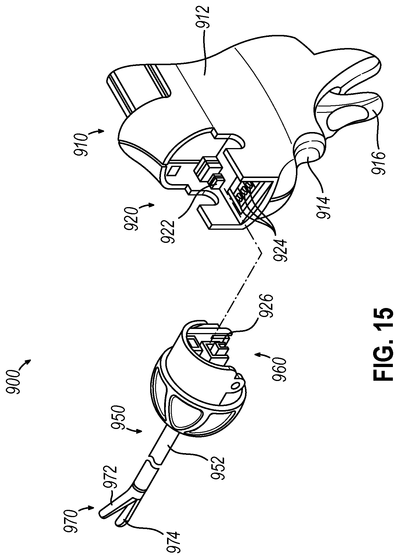 Patent US12096971 Figure 11 – Electrosurgical instrument with electrical resistance monitor at rotary coupling