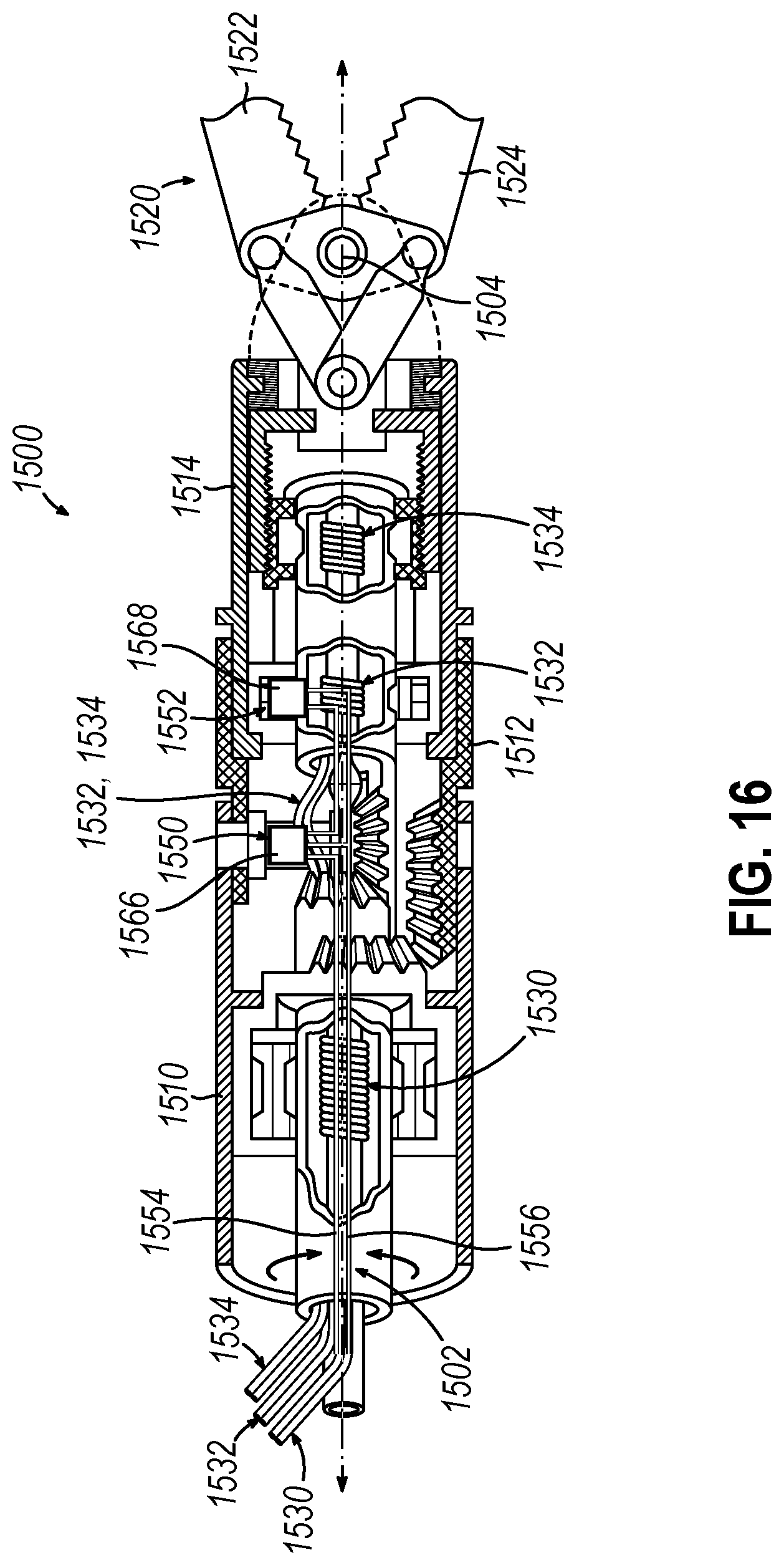 Patent US12096971 Figure 12 – Electrosurgical instrument with electrical resistance monitor at rotary coupling