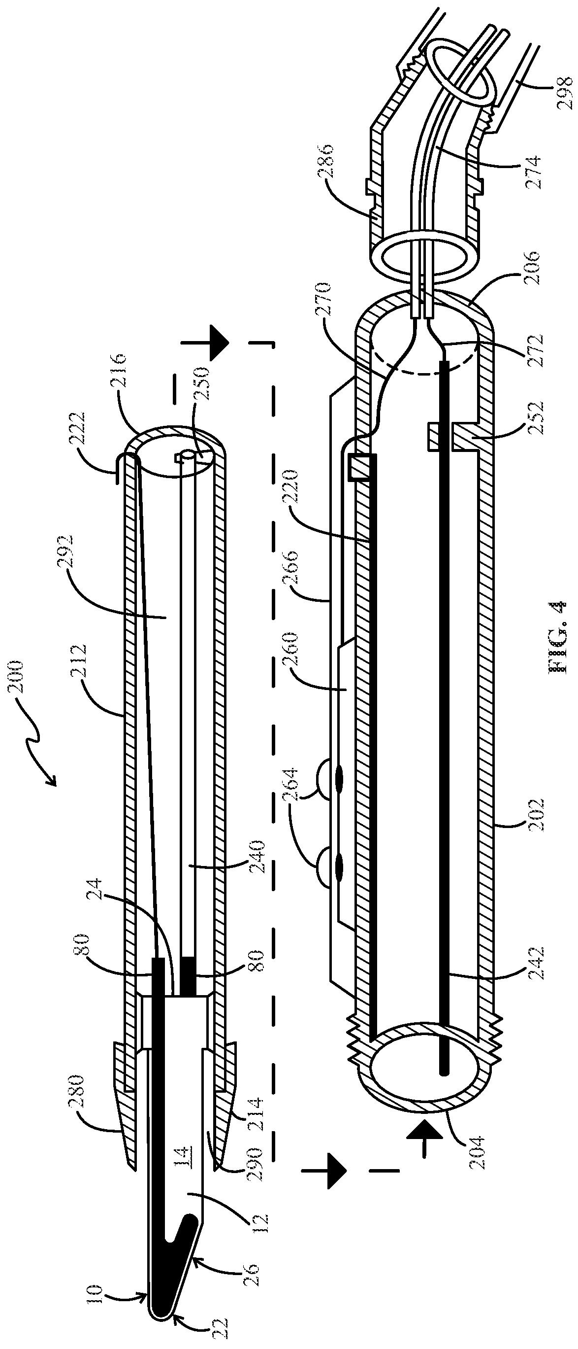 Patent US12096979 Figure 4 – Ultrapolar telescopic electrosurgery pencil and ultrapolar electrosurgery blade