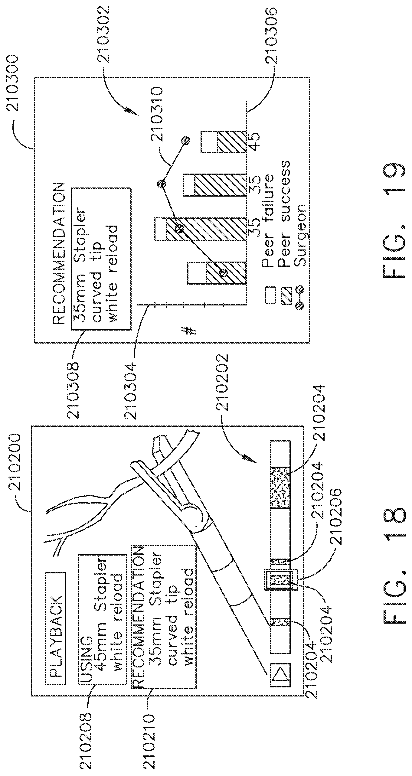 Patent US12096985 Figure 17 – Surgical network recommendations from real time analysis of procedure variables against a baseline highlighting differences from the optimal solution