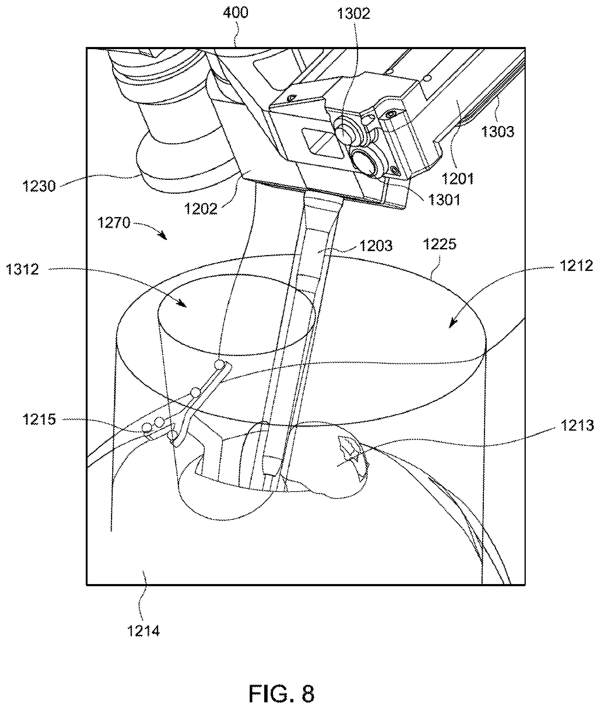 Patent US12097003 Figure 8 – System and method for interaction and definition of tool pathways for a robotic cutting tool