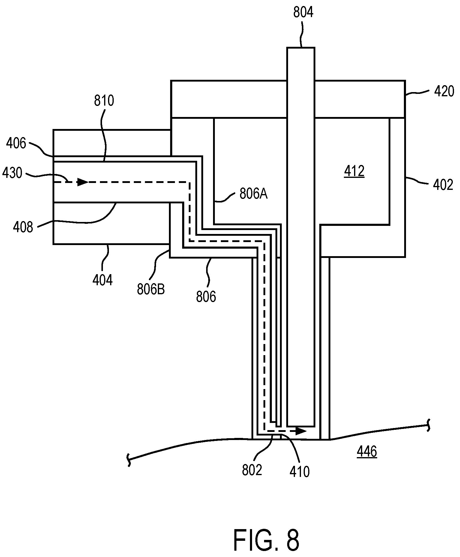 Patent US12097004 Figure 8 – Integrated robotic insufflation and smoke evacuation