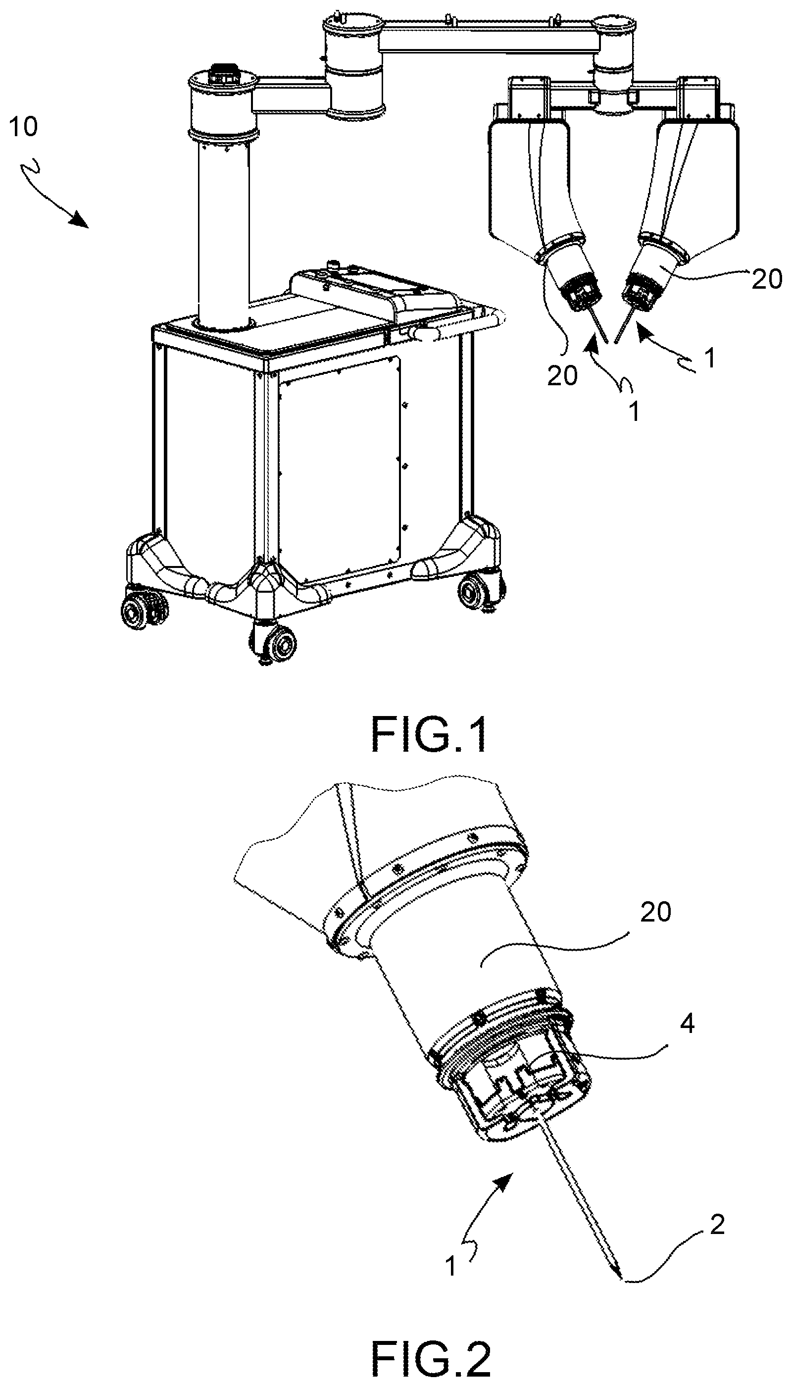 Patent US12097005 — Transmission system of a surgical instrument for robotic surgery — Figure 1