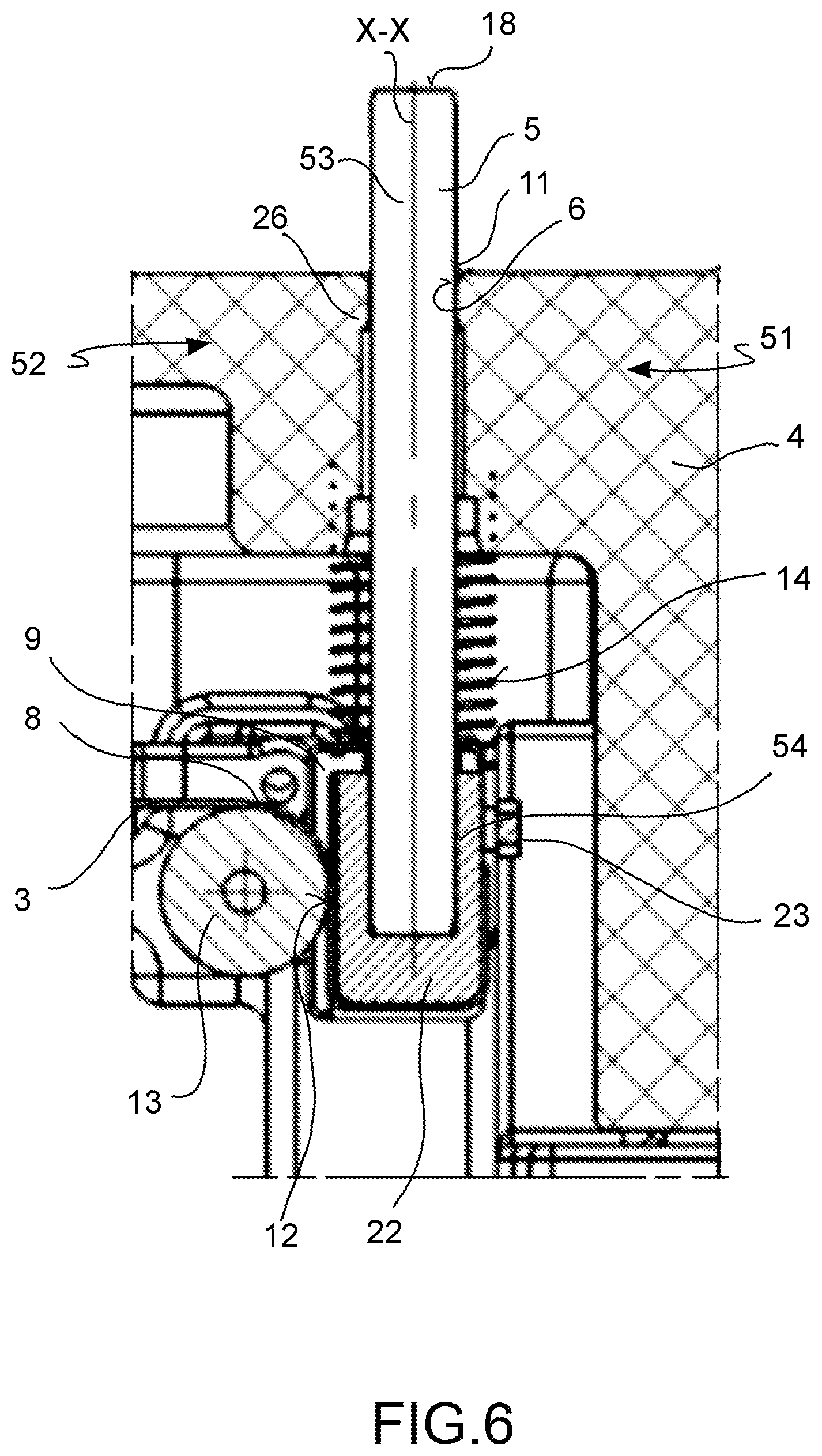 Patent US12097005 Figure 4 – Transmission system of a surgical instrument for robotic surgery