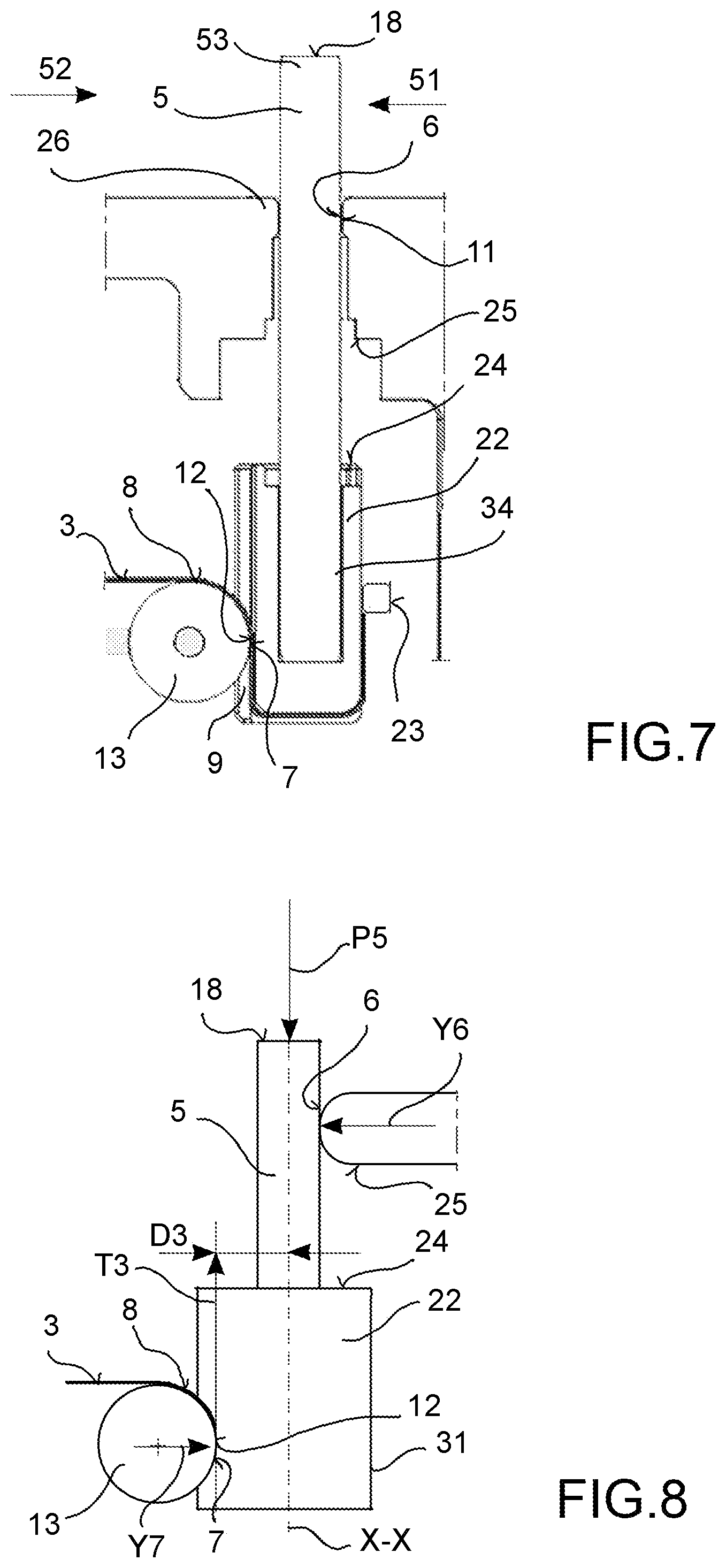 Patent US12097005 Figure 5 – Transmission system of a surgical instrument for robotic surgery