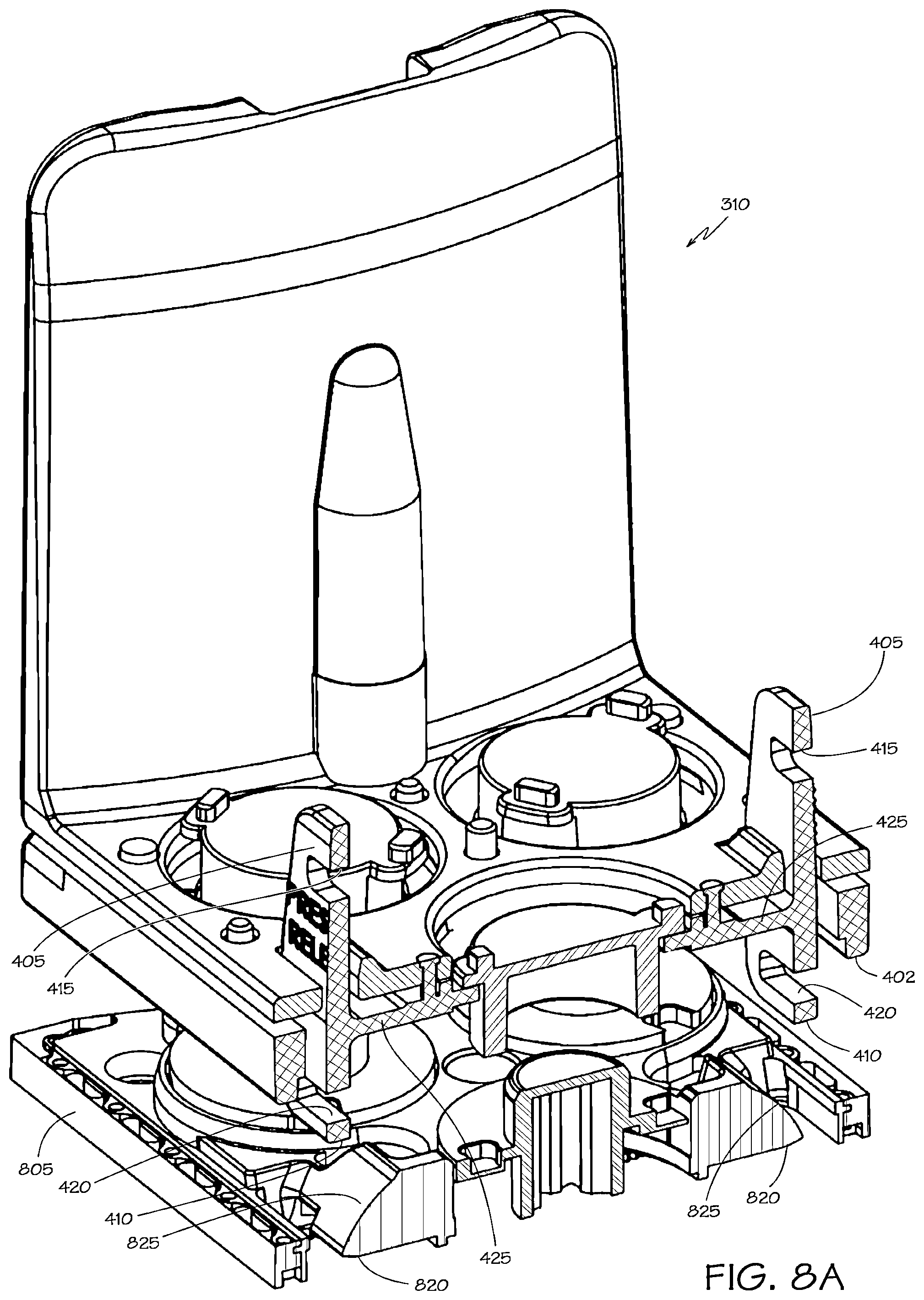 Patent US12097006 Figure 7 – Latch release for surgical instrument