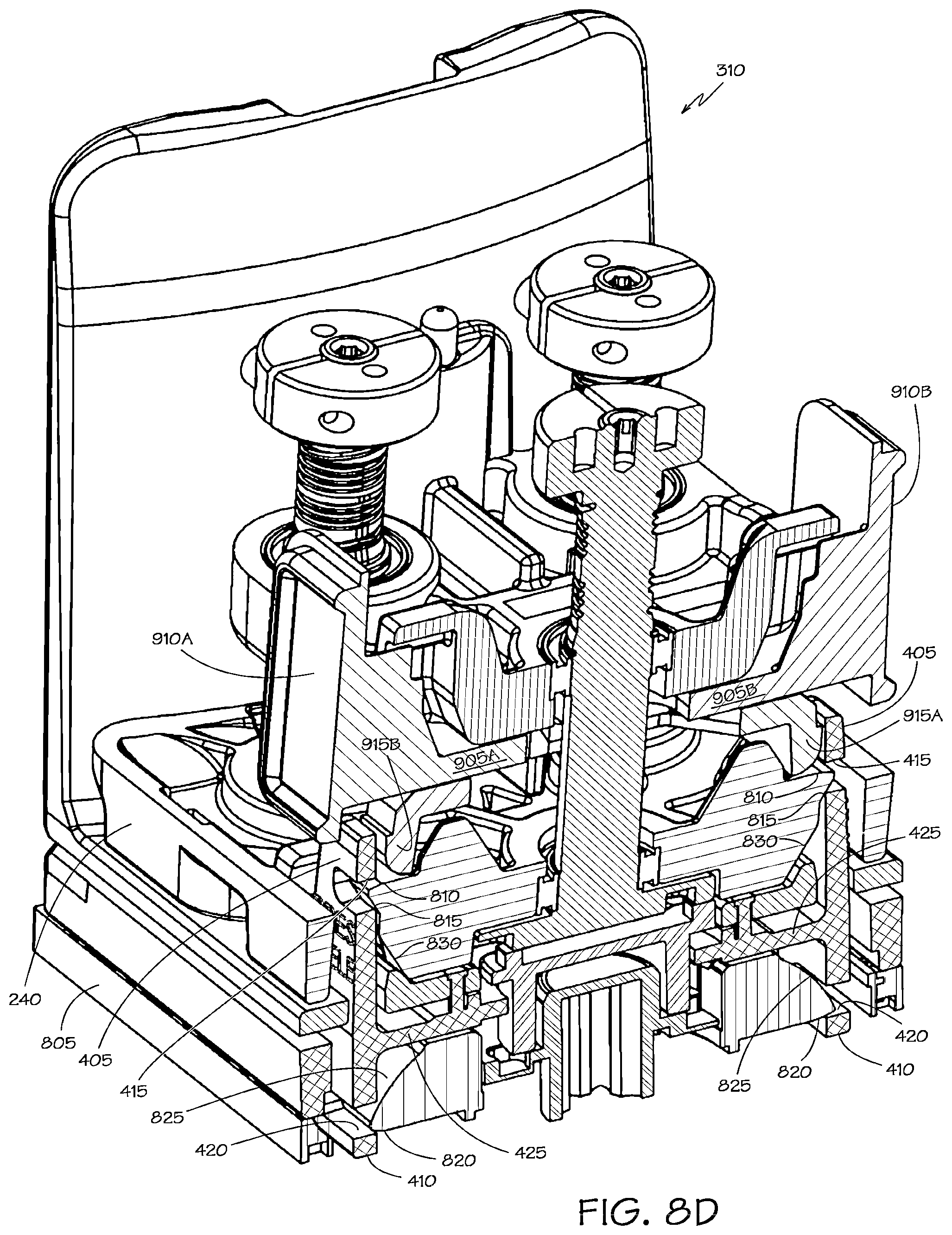Patent US12097006 Figure 10 – Latch release for surgical instrument