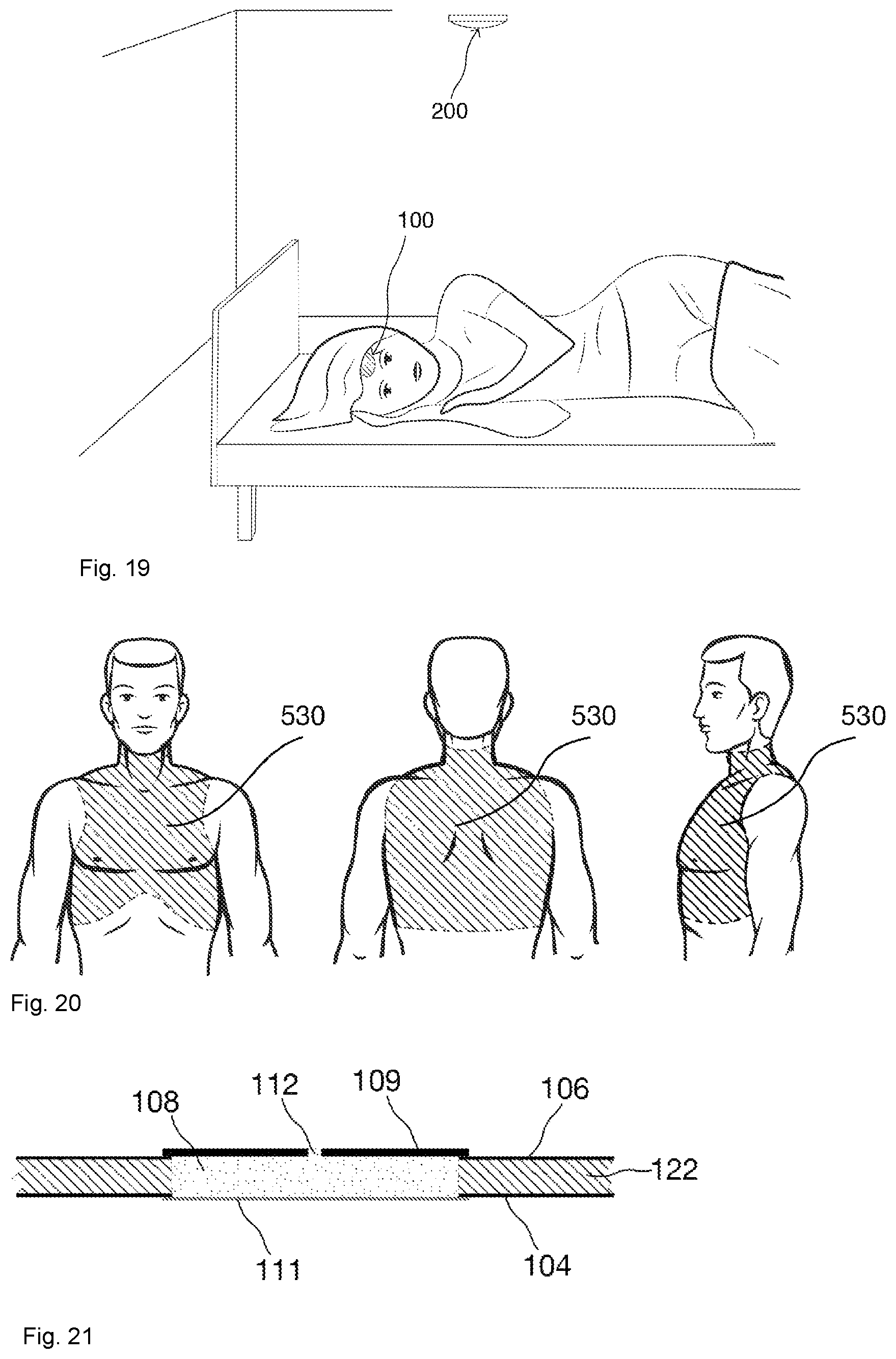Patent US12097012 Figure 8 – Sensor system and method for continuous and wireless monitoring and analysis of respiratory sounds, heart rate and core temperature in organisms