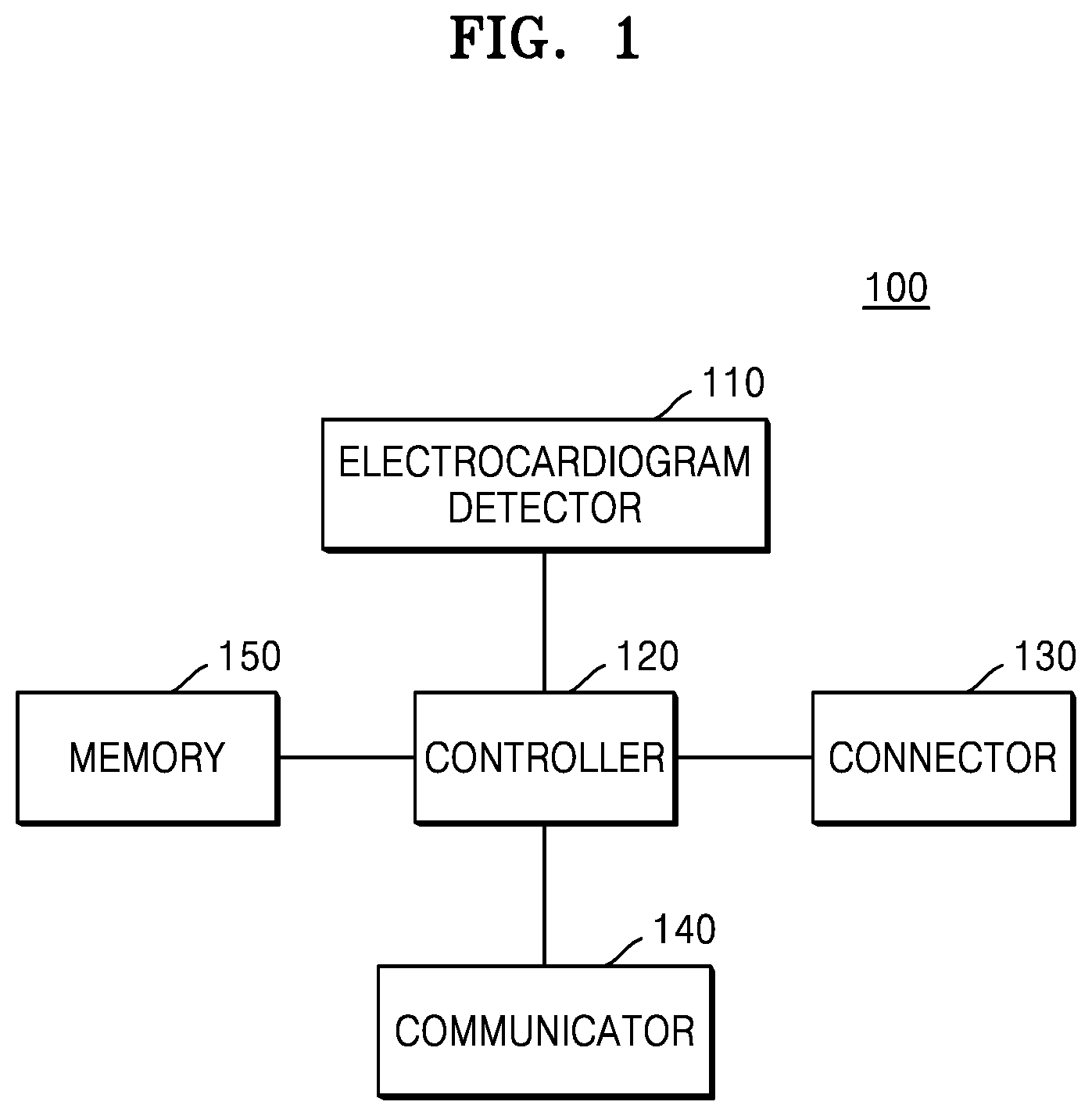 Patent US12097014 — Bio-signal monitoring device — Figure 1