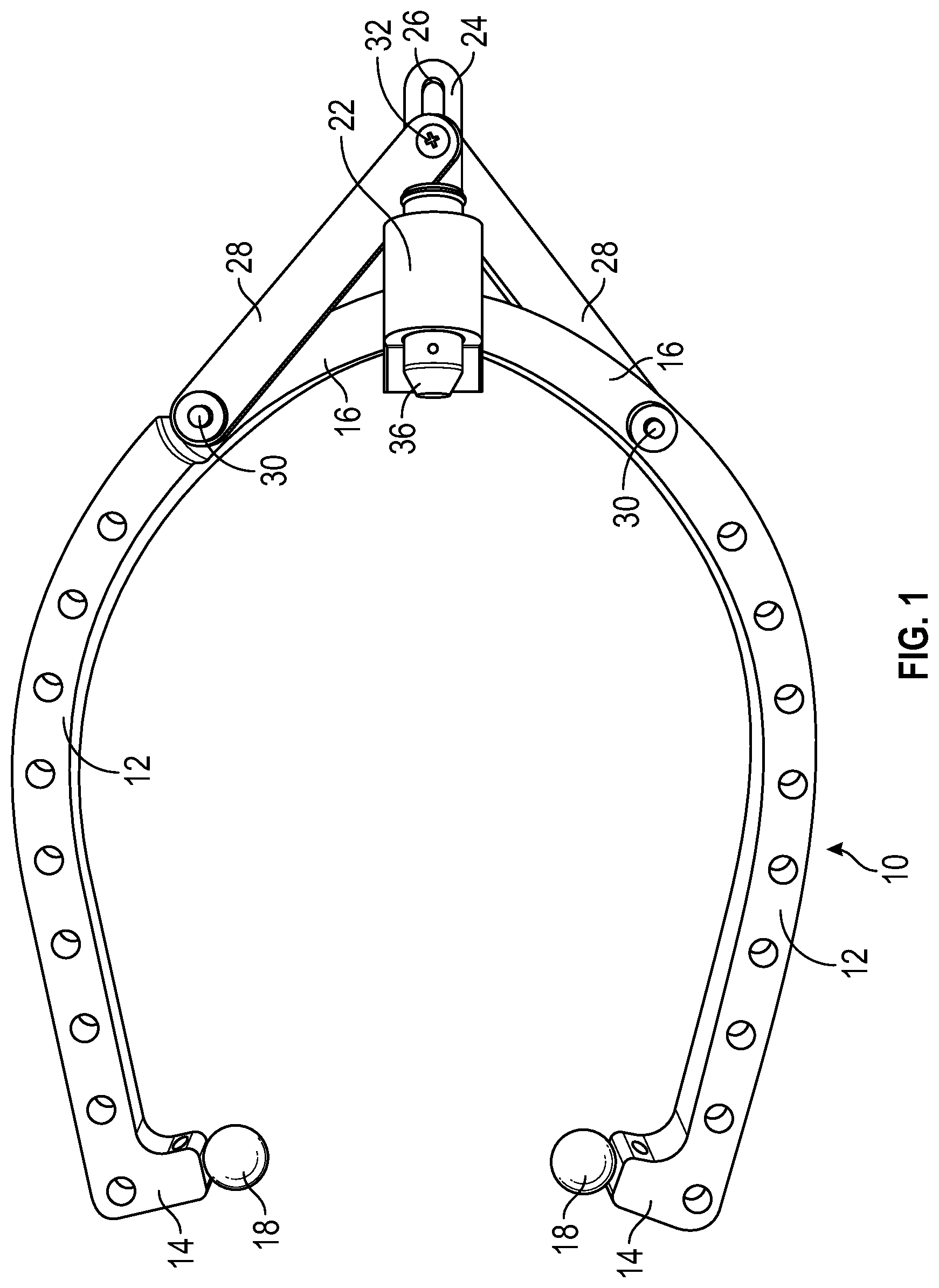 Patent US12097022 Figure 1 – Cranial midline marking device and method of using