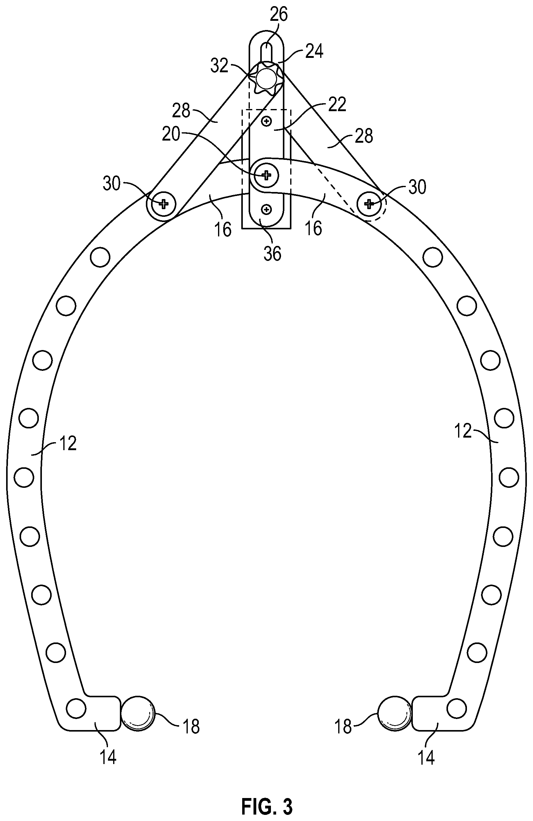 Patent US12097022 Figure 3 – Cranial midline marking device and method of using