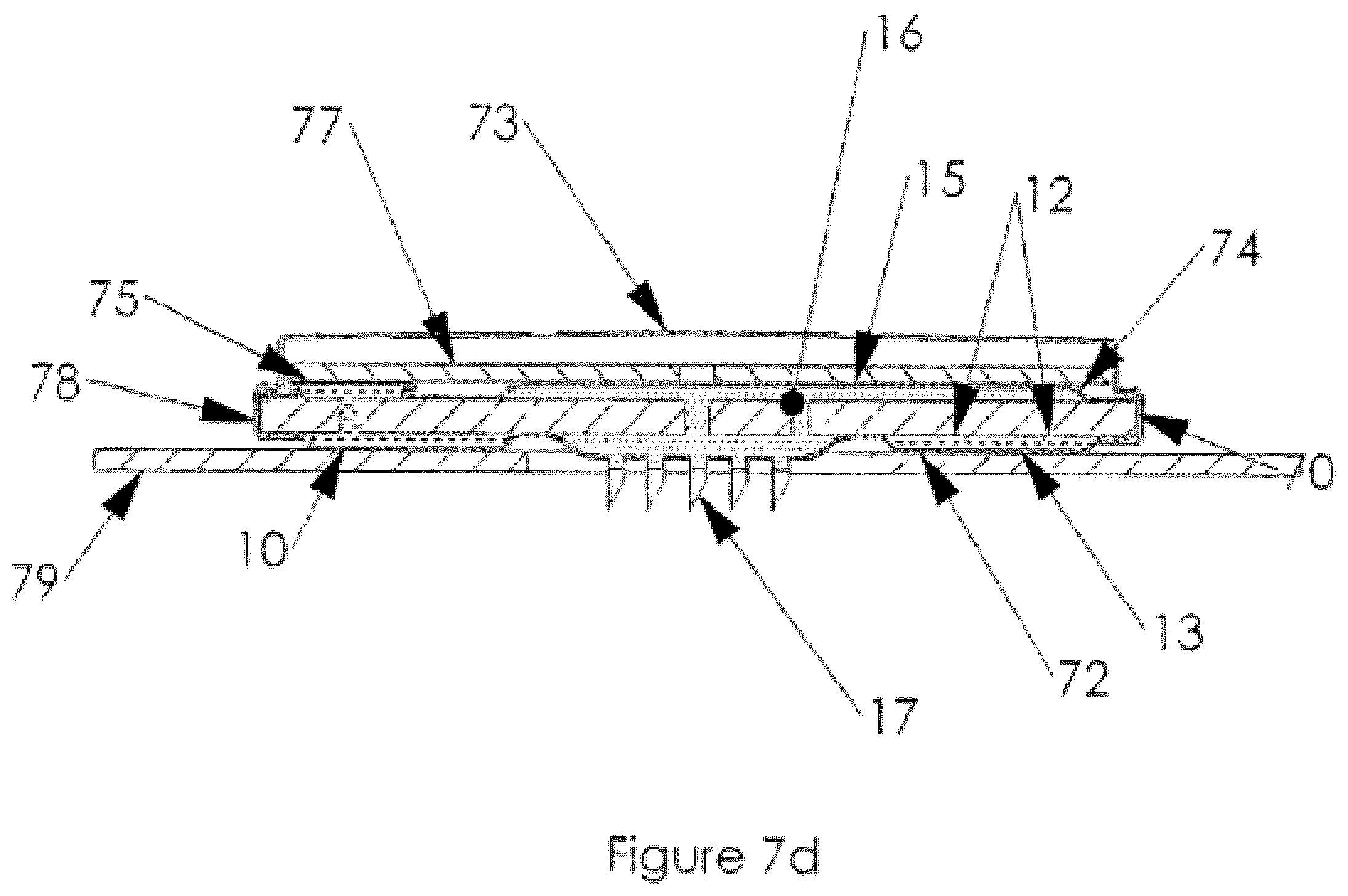 Patent US12097028 Figure 8 – Drug delivery device with electrically controlled volume changing means