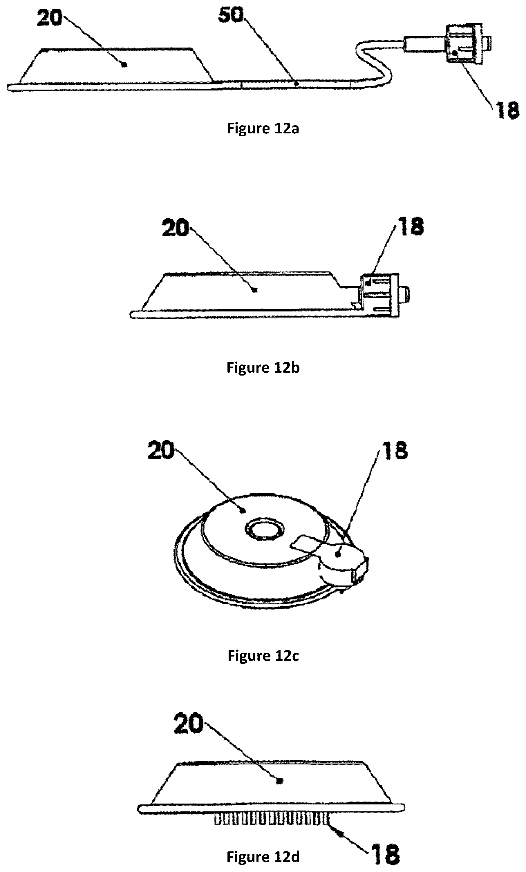 Patent US12097028 Figure 13 – Drug delivery device with electrically controlled volume changing means