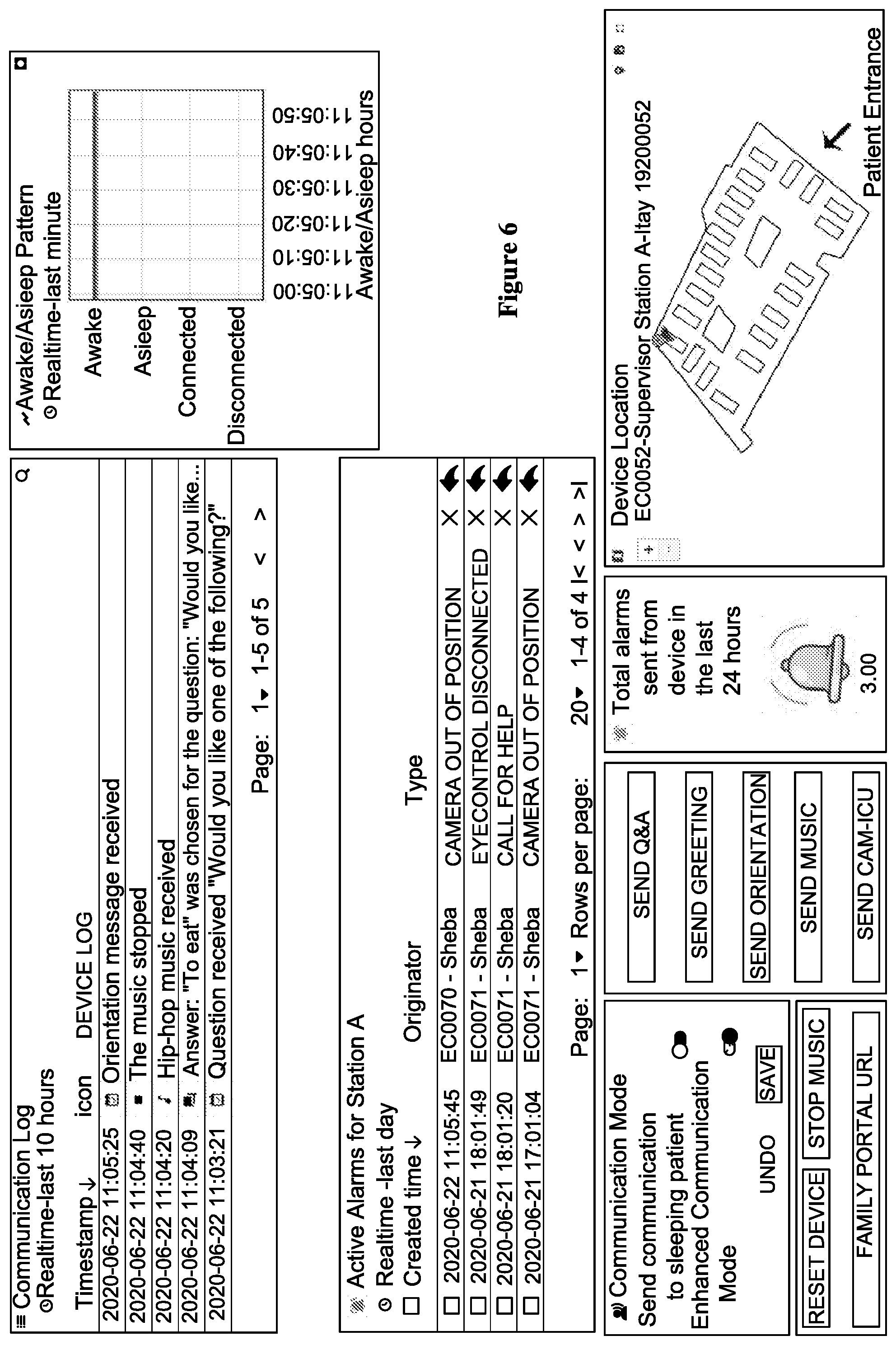Patent US12097030 Figure 4 – System and method for patient monitoring