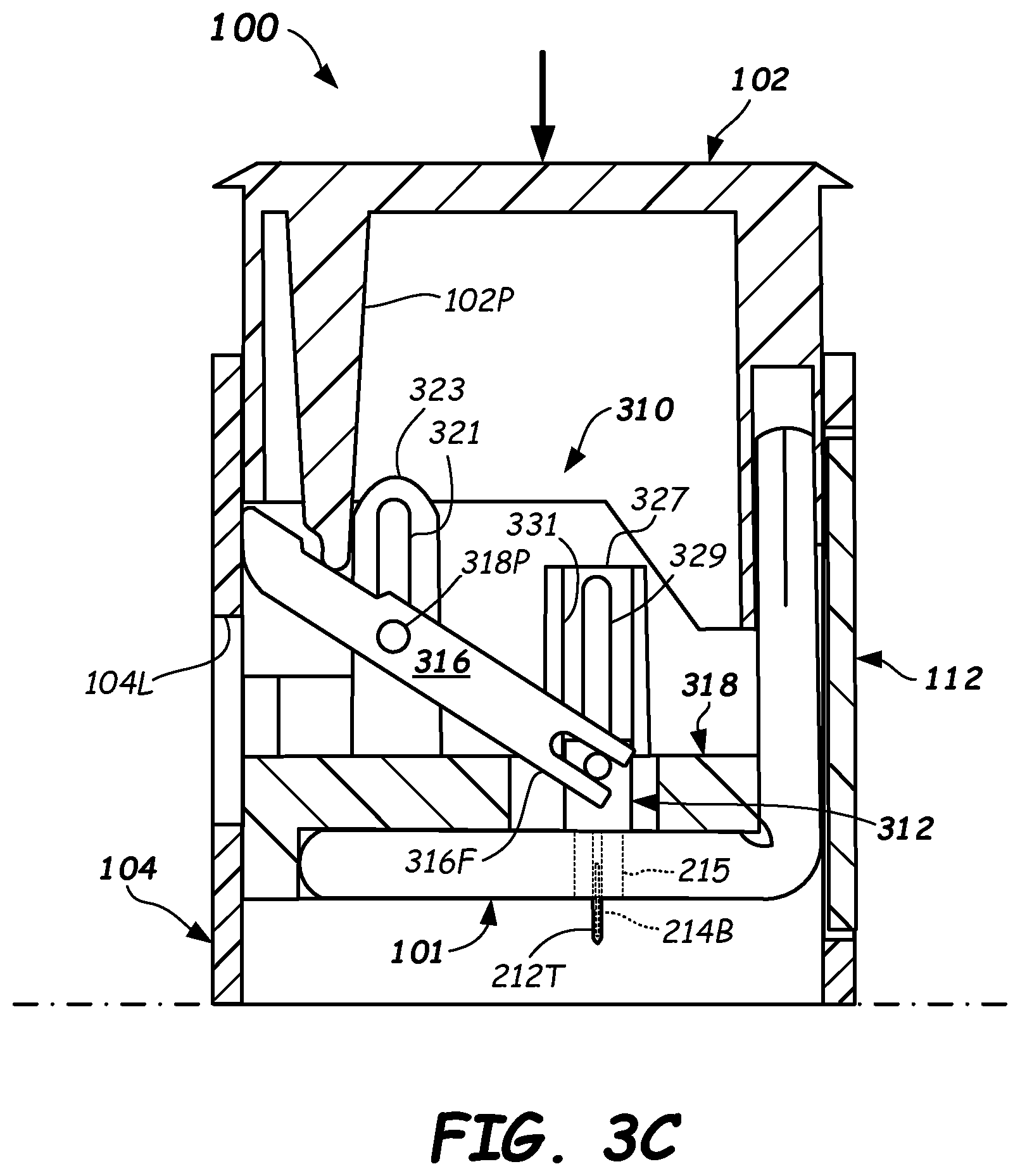Patent US12097046 Figure 6 – Wearable continuous analyte measurement devices, biosensor inserters, and methods of use
