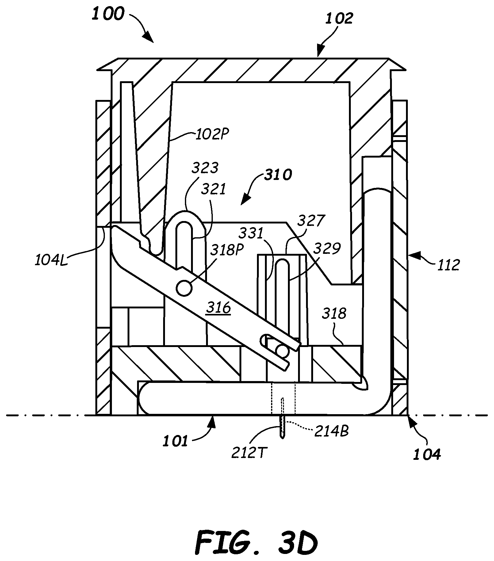 Patent US12097046 Figure 7 – Wearable continuous analyte measurement devices, biosensor inserters, and methods of use