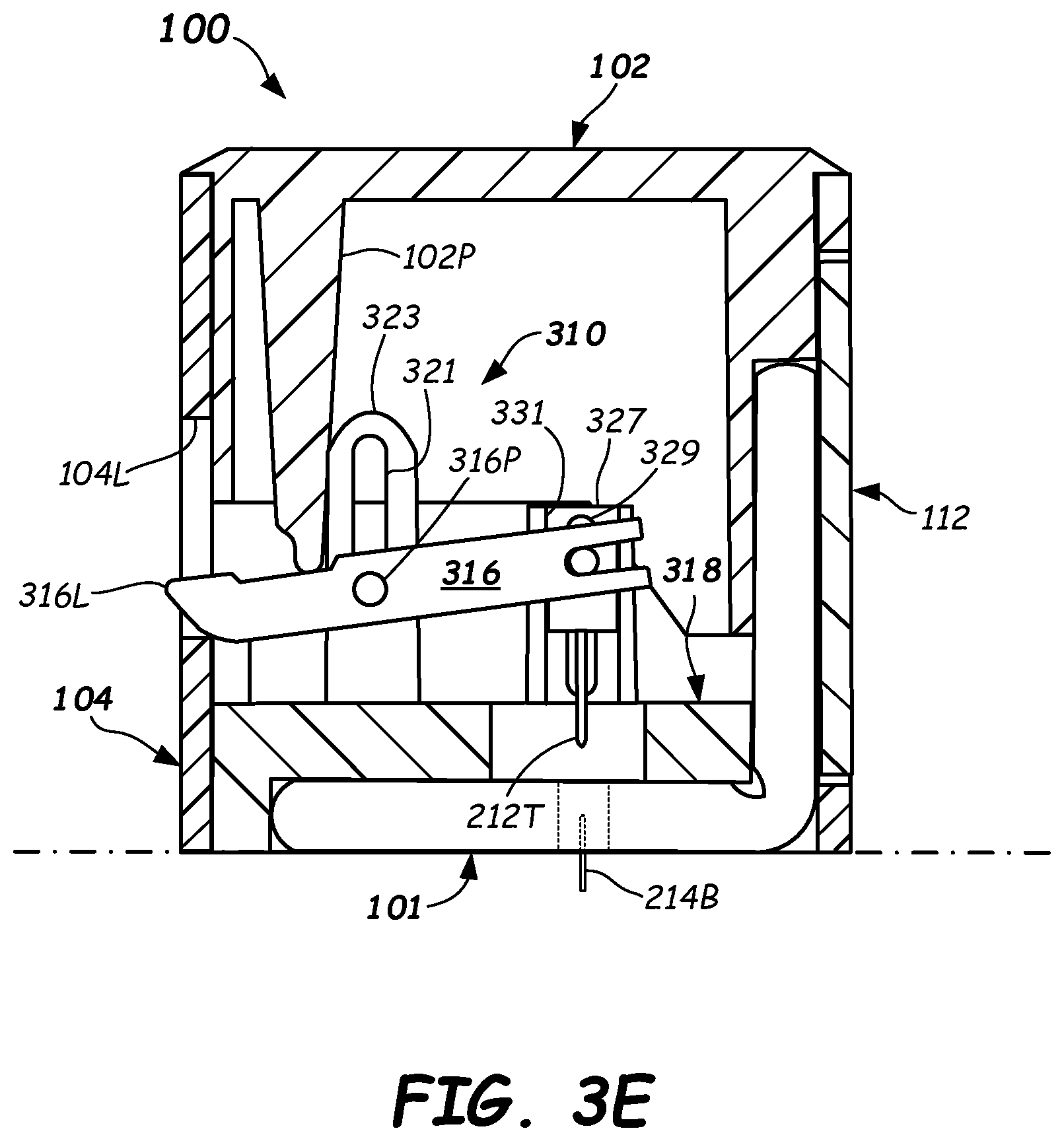 Patent US12097046 Figure 8 – Wearable continuous analyte measurement devices, biosensor inserters, and methods of use