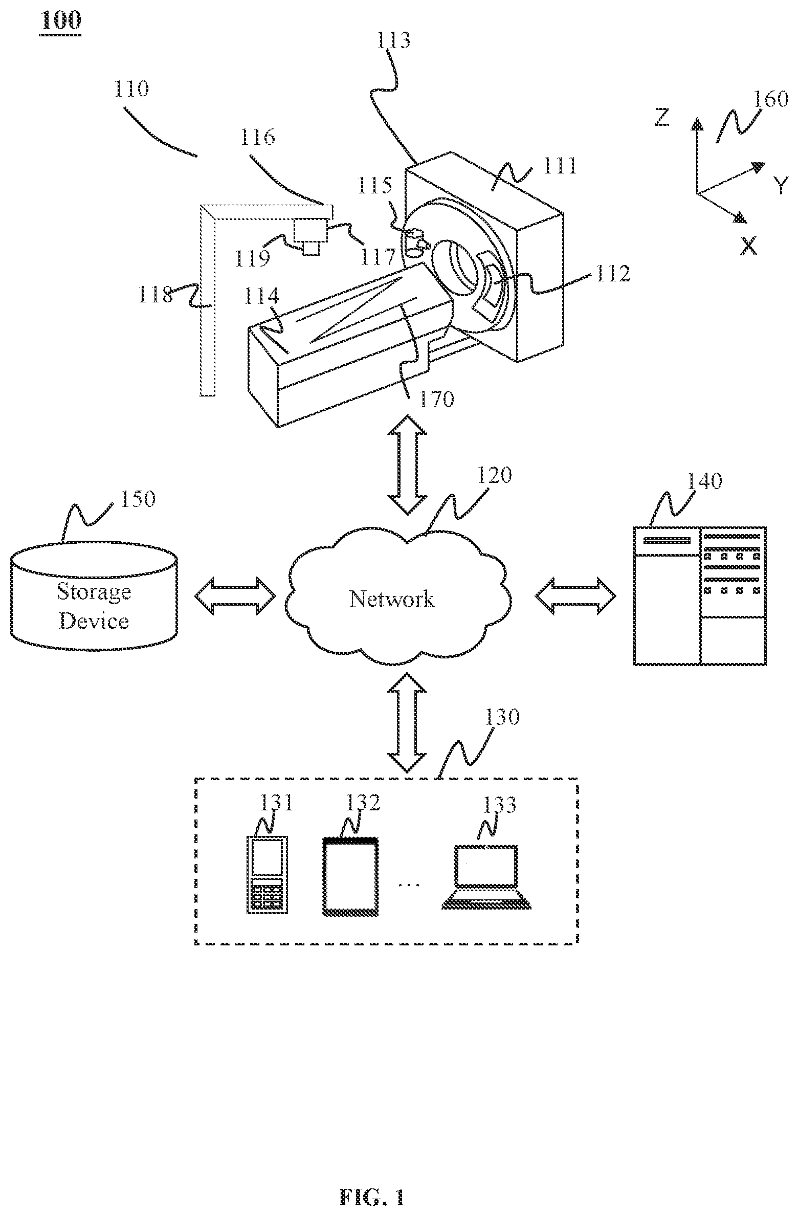 Patent US12097048 Figure 1 – Radiotherapy treatment table and systems and methods using the same