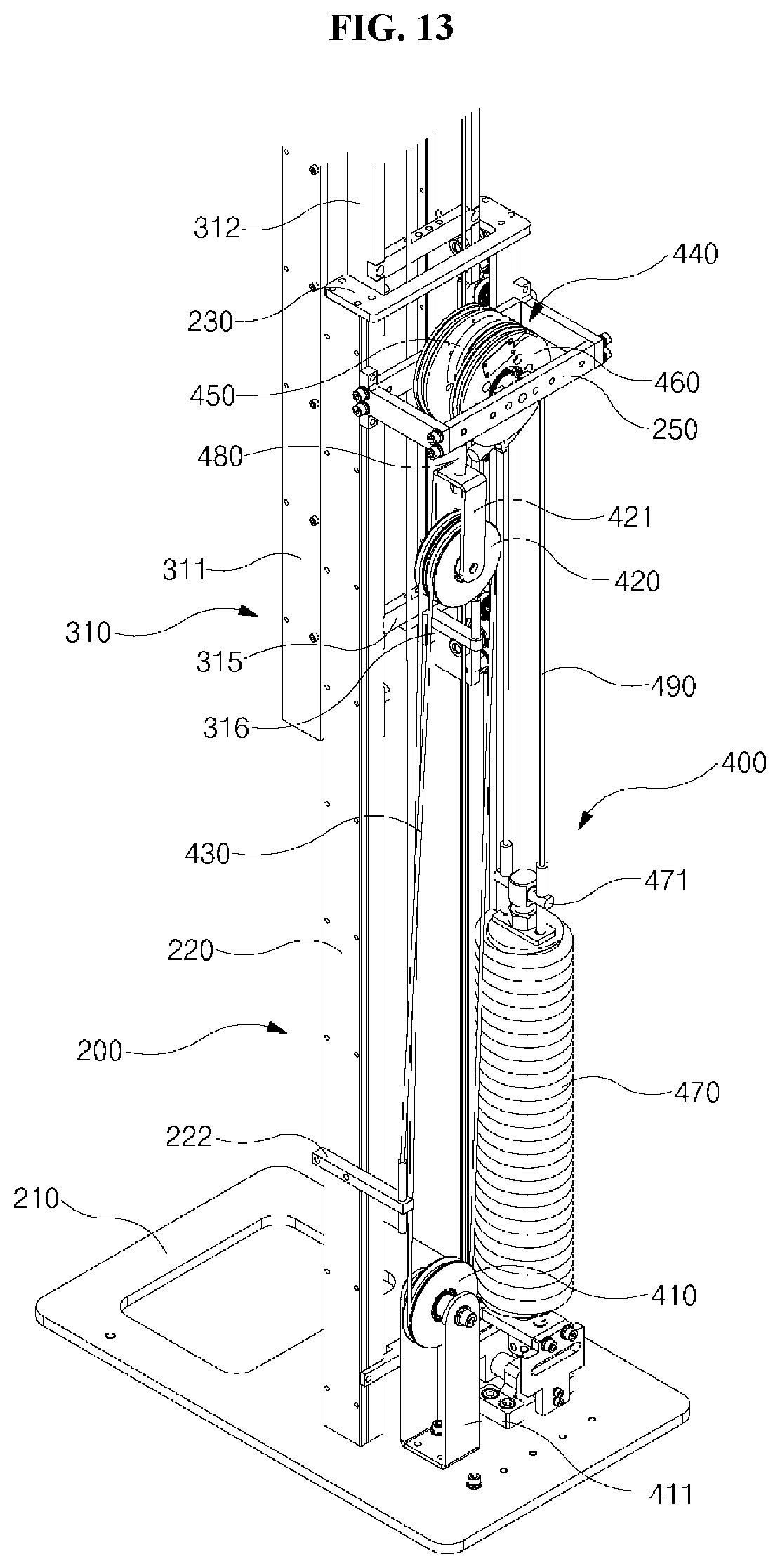 Patent US12097059 Figure 13 – Telescopic column for x-ray imaging apparatus