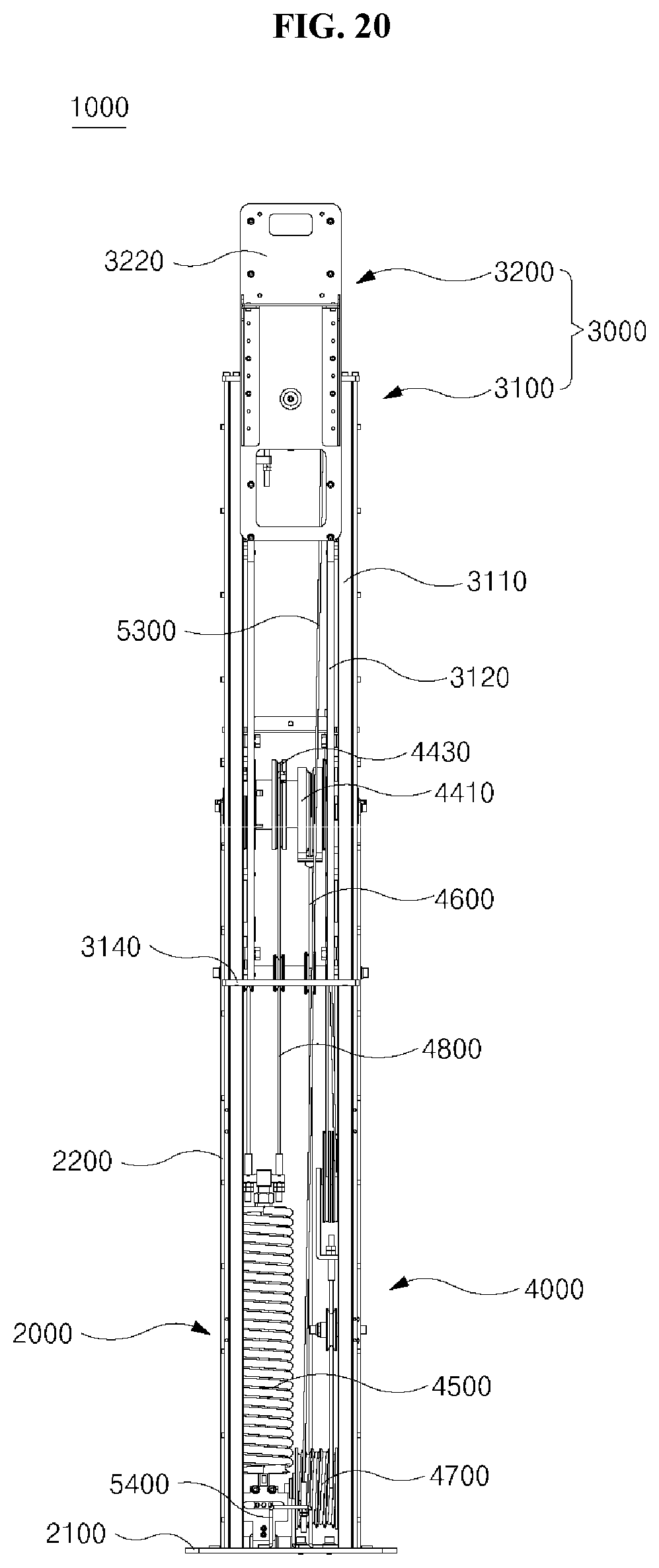 Patent US12097059 Figure 20 – Telescopic column for x-ray imaging apparatus