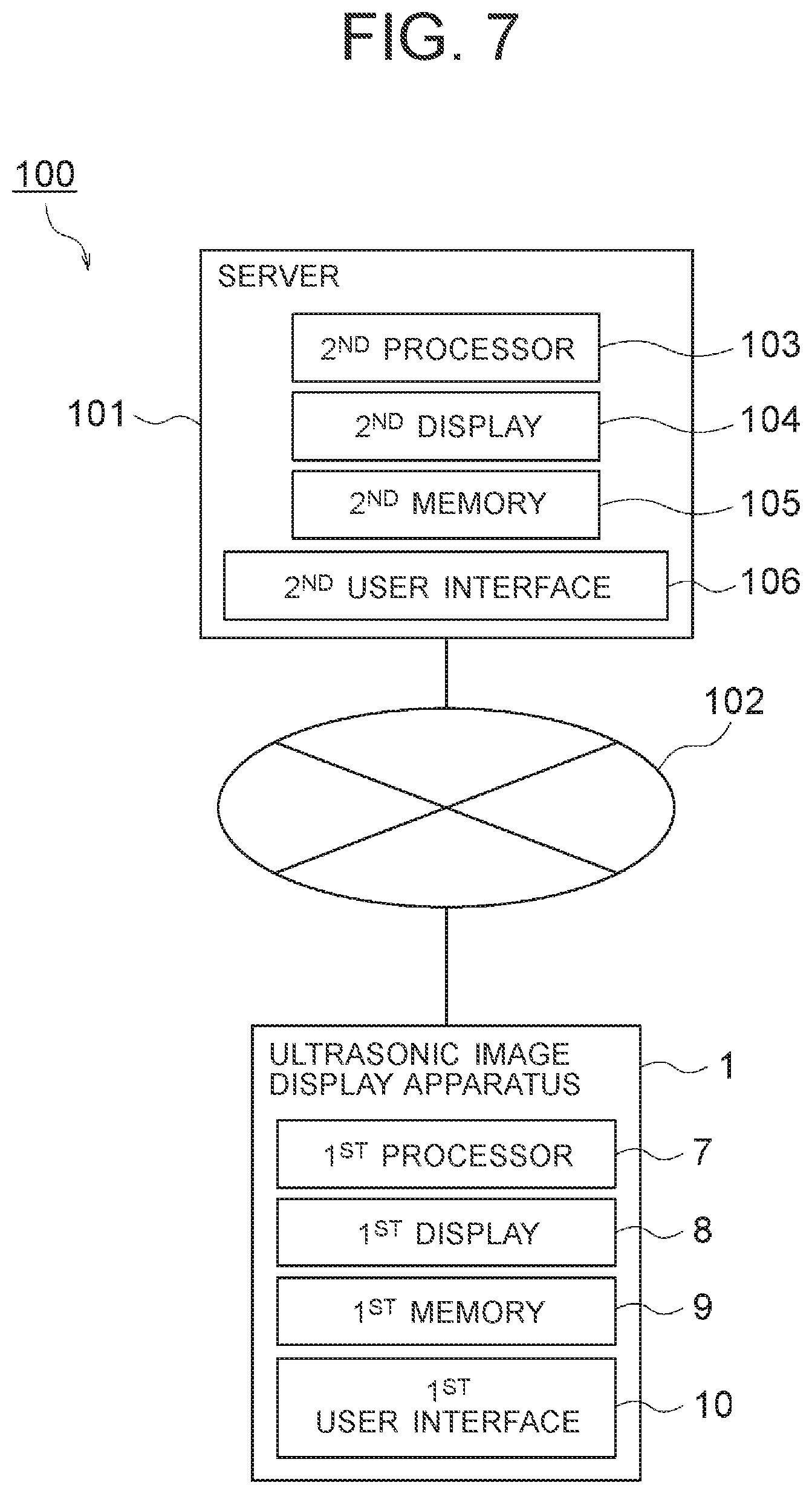 Patent US12097078 Figure 7 – Program and ultrasonic image display system