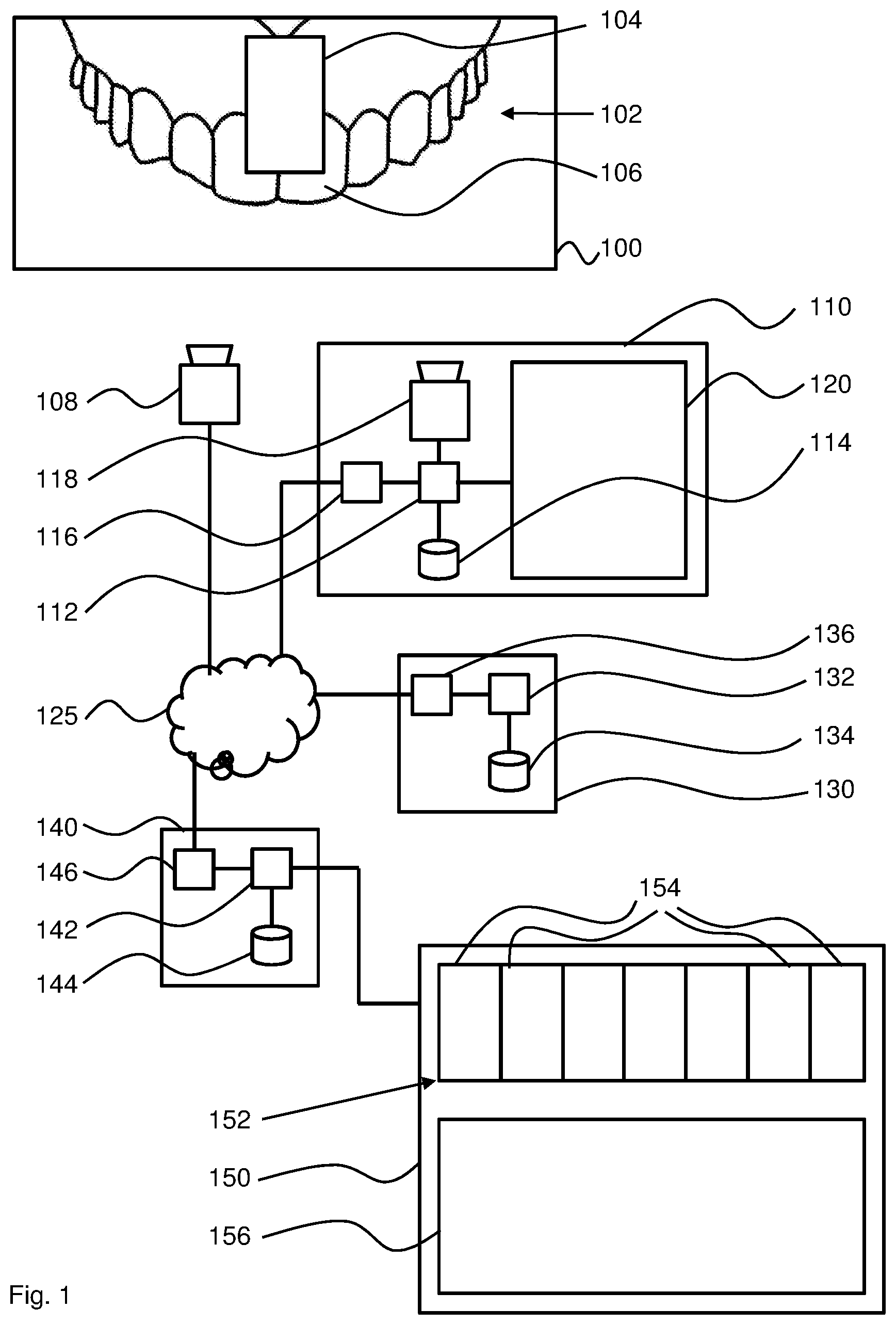 Patent US12097083 — Method and device for providing ingredient data for a prosthesis — Figure 1