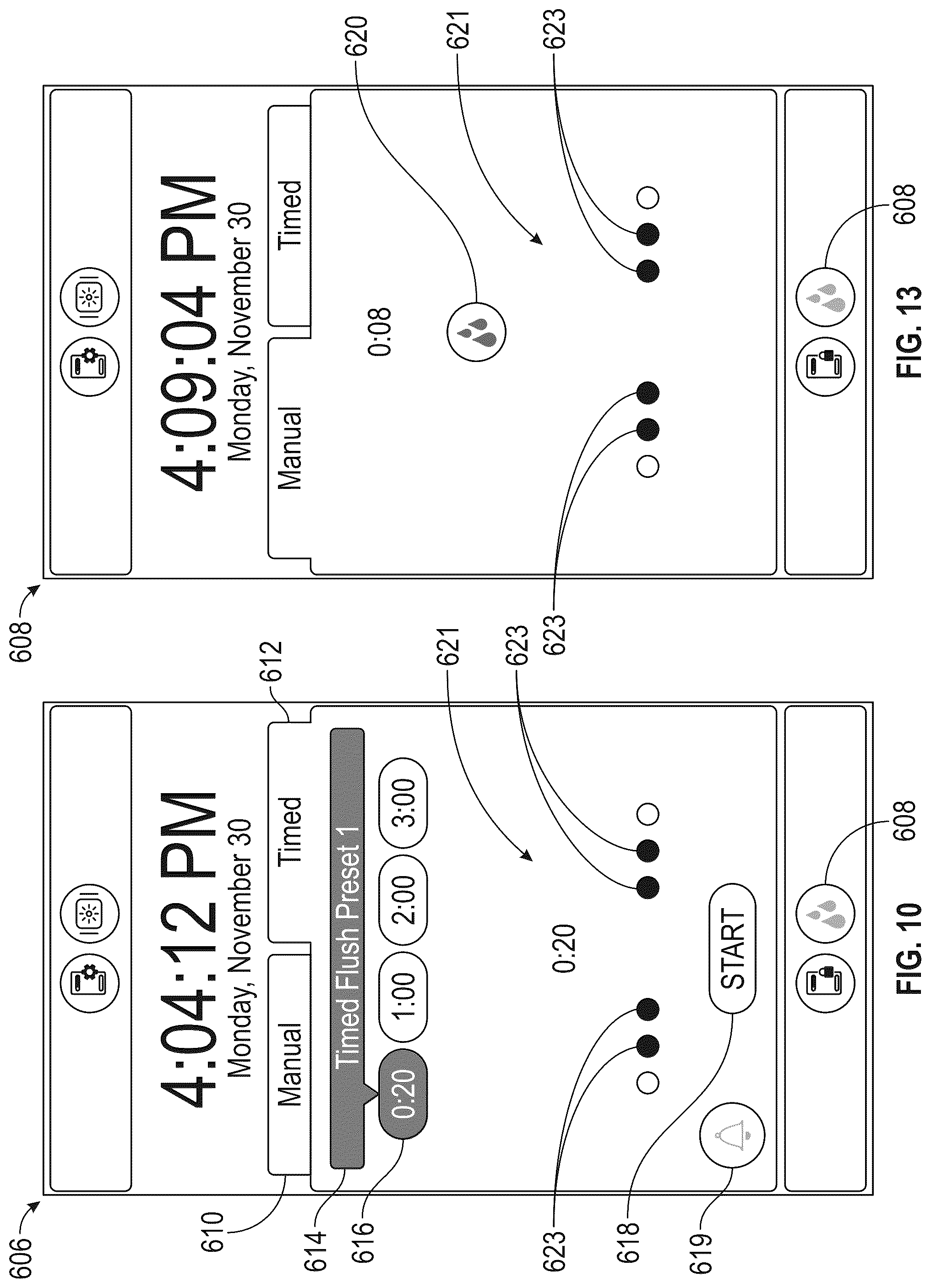 Patent US12097084 Figure 7 – Automatic activation of flushing mode in dental systems