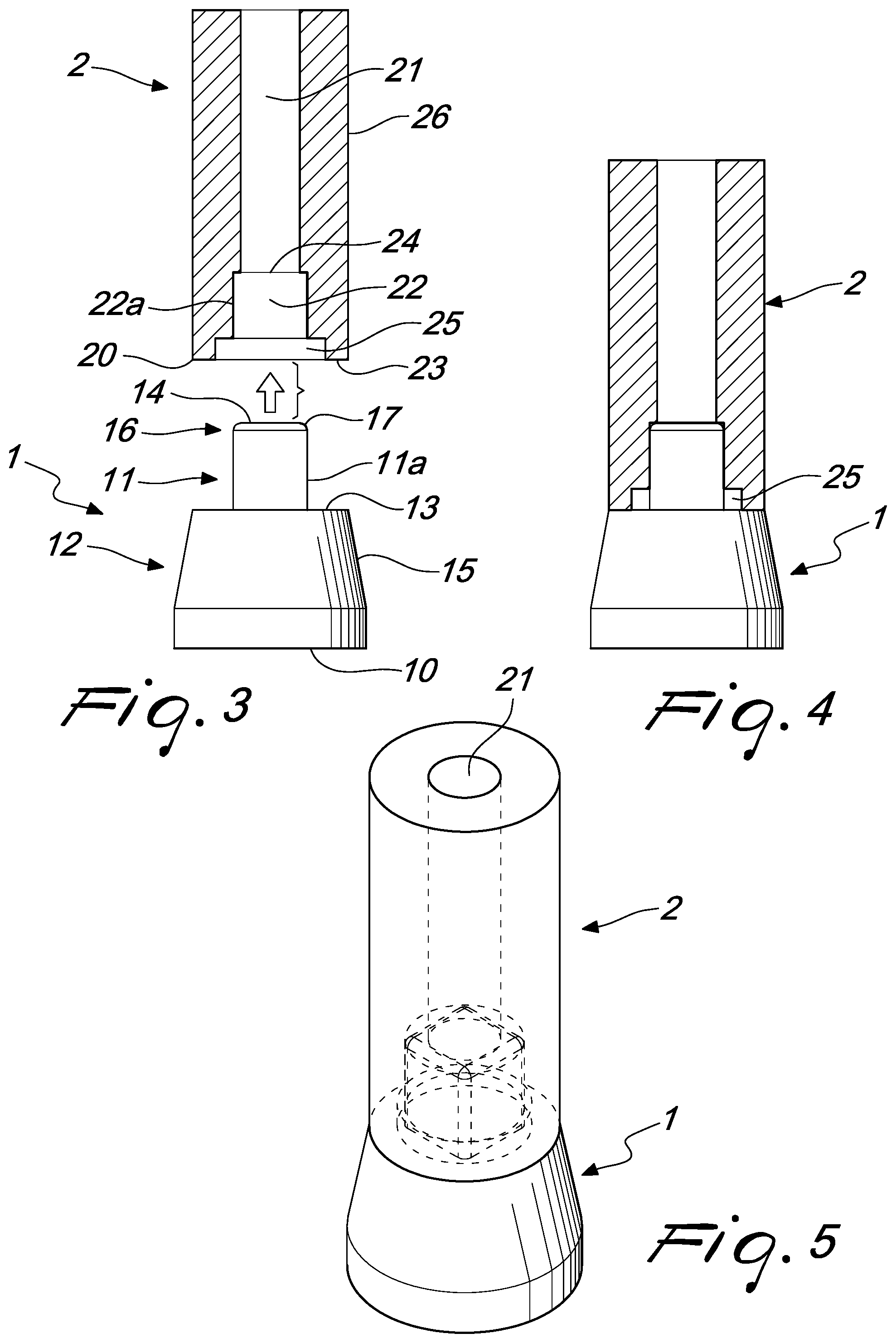 Patent US12097088 Figure 2 – Fixing pin support for dental prostheses and method of the manufacturing thereof