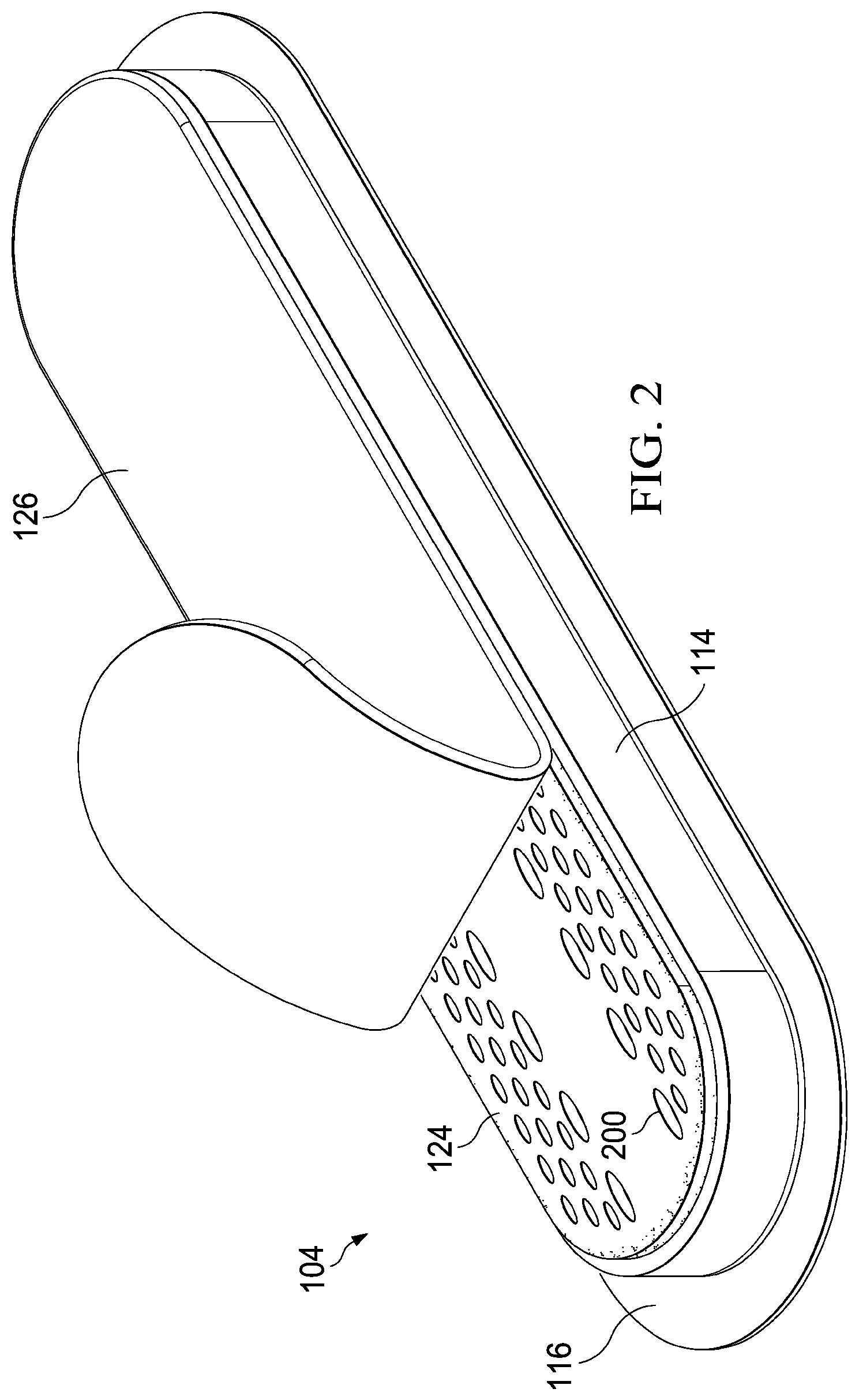 Patent US12097093 Figure 2 – Dressing bolster with area pressure indicator