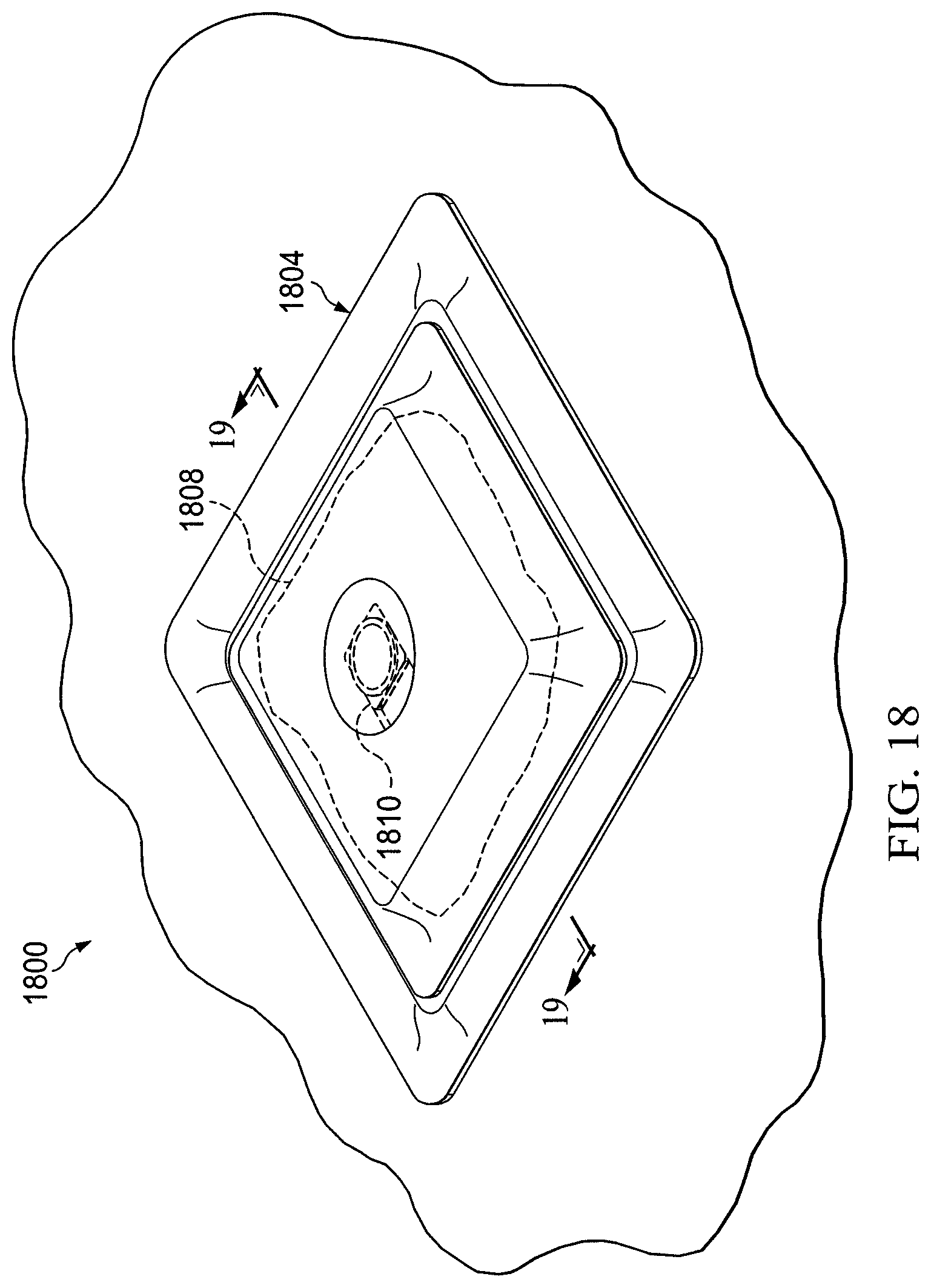 Patent US12097094 Figure 14 – Dressing and method for applying reduced pressure to and collecting and storing fluid from a tissue site