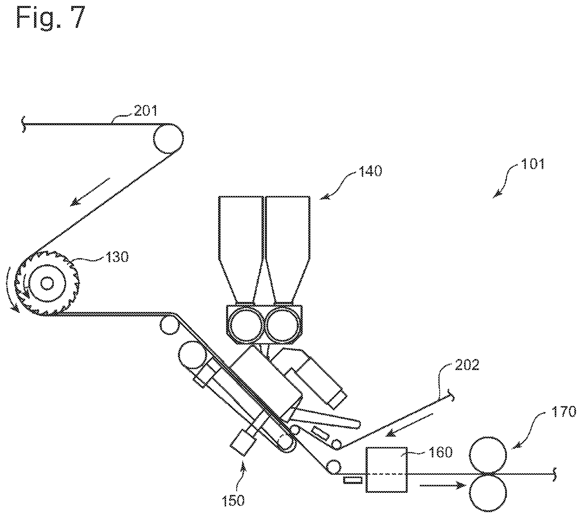 Patent US12097100 Figure 7 – Method for producing absorbent body