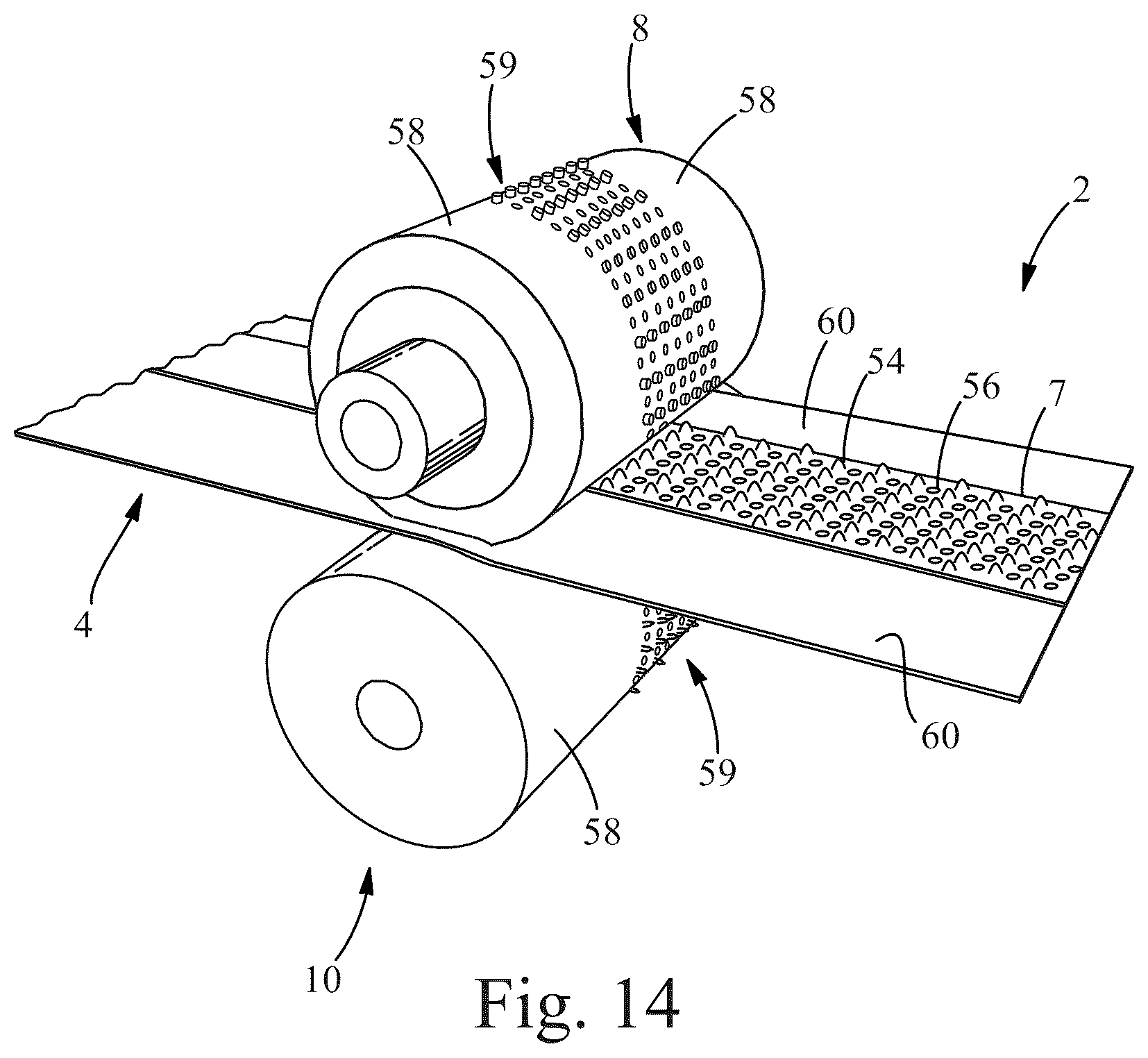 Patent US12097104 Figure 11 – Methods of making laminates for absorbent articles