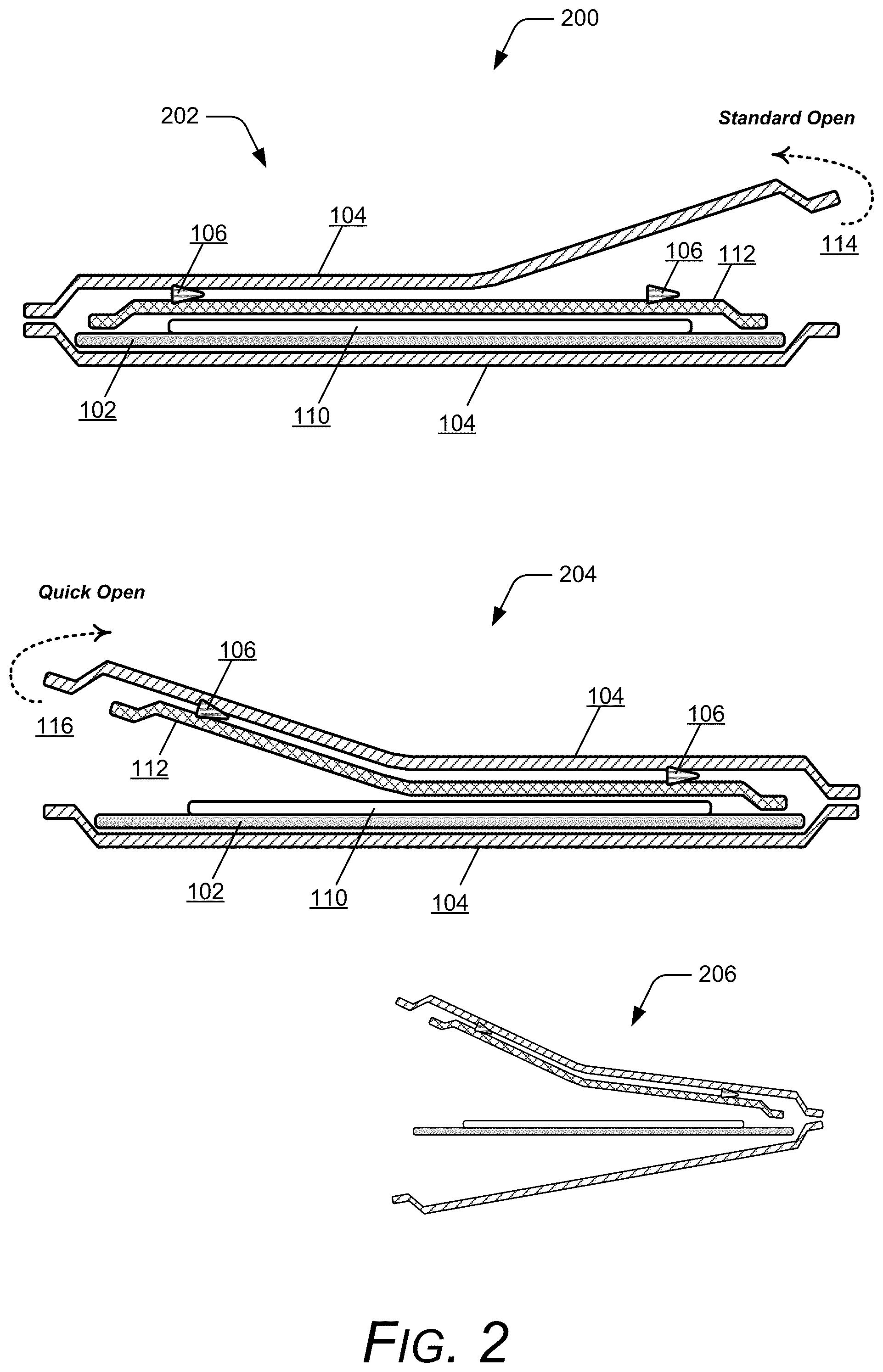 Patent US12097105 Figure 2 – Bi-directional packaging adhesive