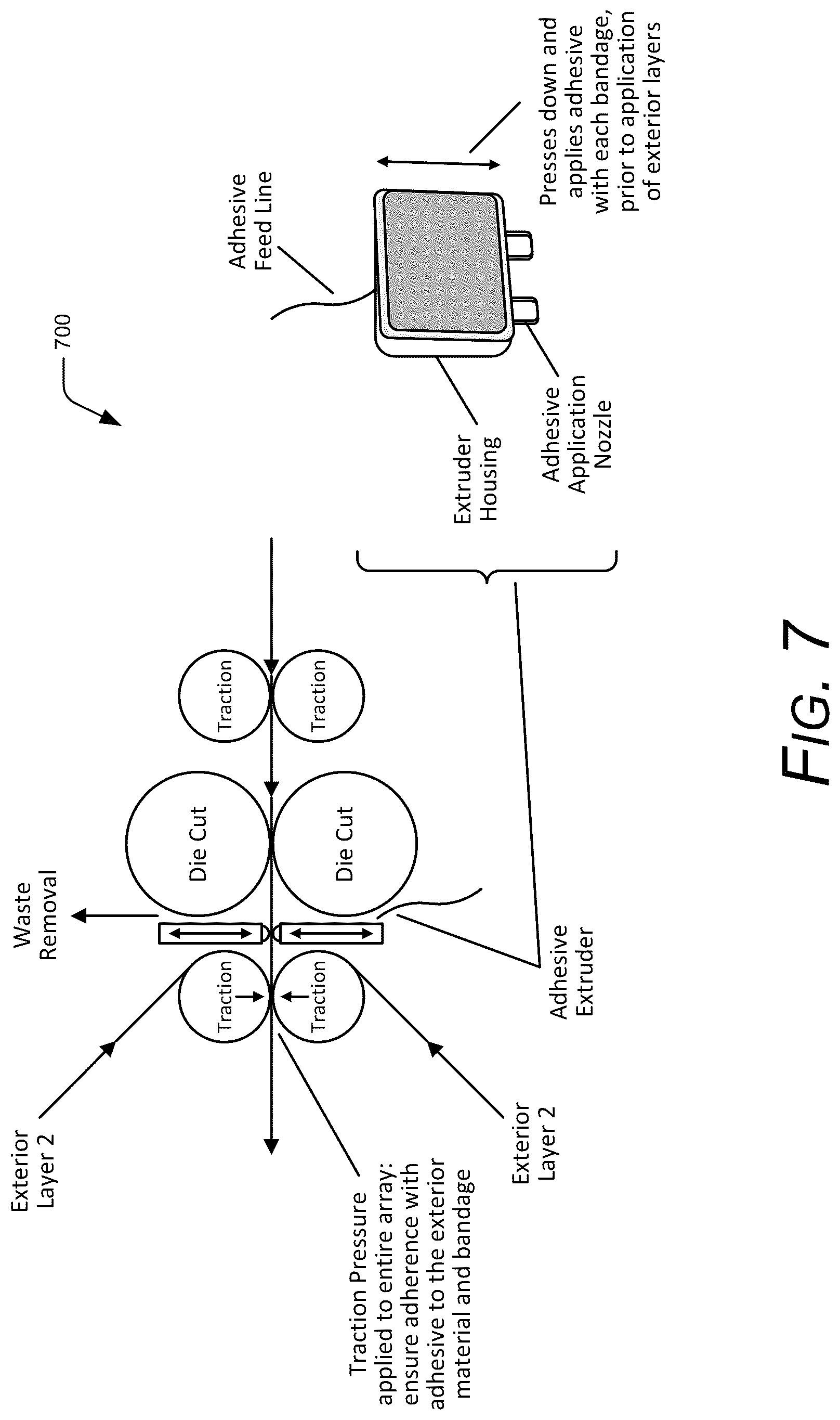 Patent US12097105 Figure 7 – Bi-directional packaging adhesive