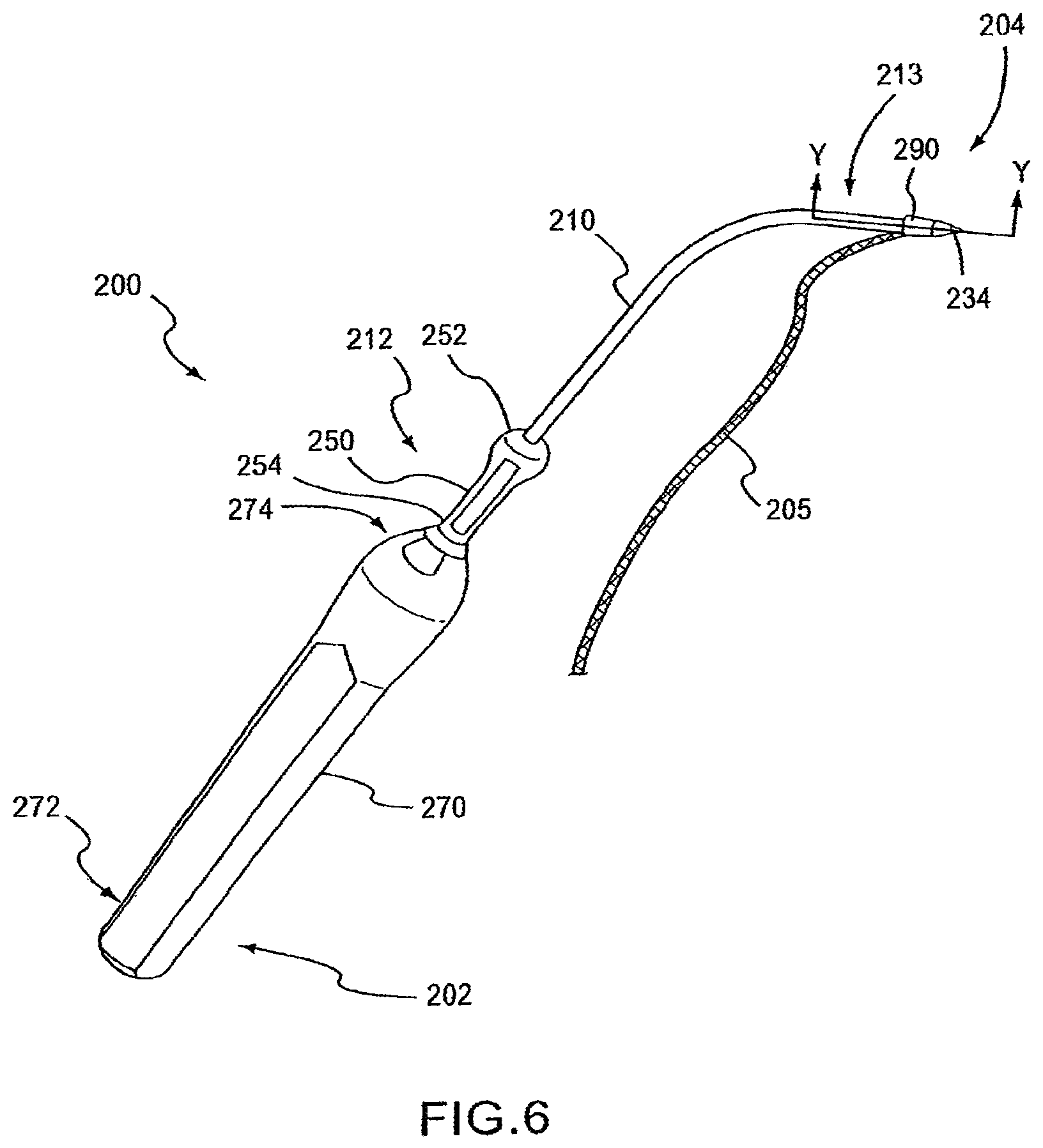 Patent US12097106 Figure 7 – Insertion device for delivery of a mesh carrier