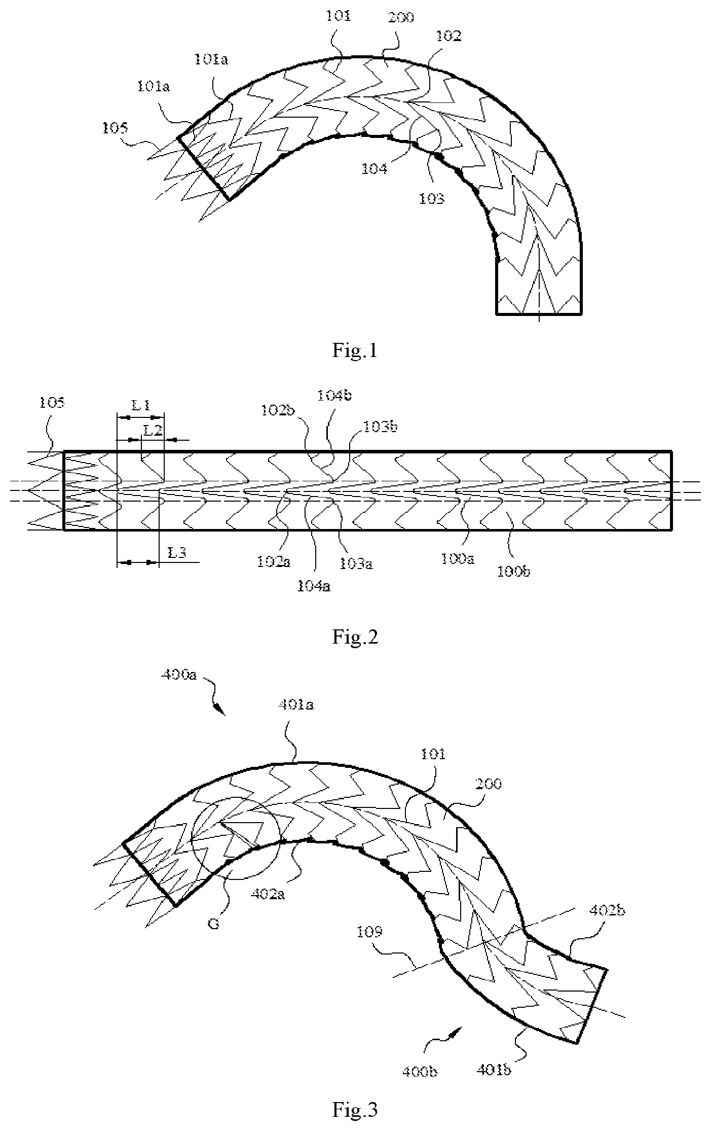 Patent US12097110 Figure 1 – Covered stent