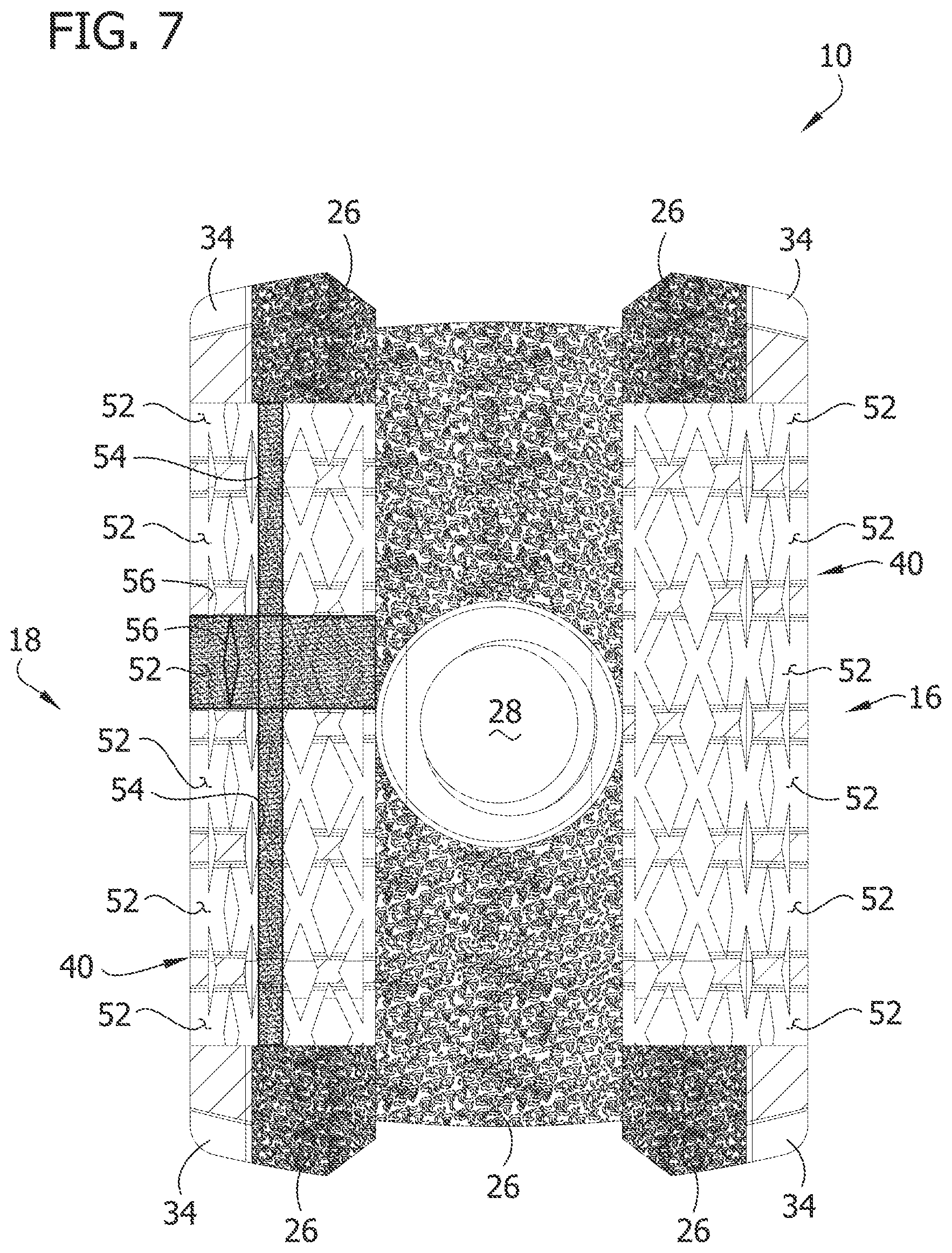 Patent US12097119 Figure 7 – Interbody spacer for spinal fusion
