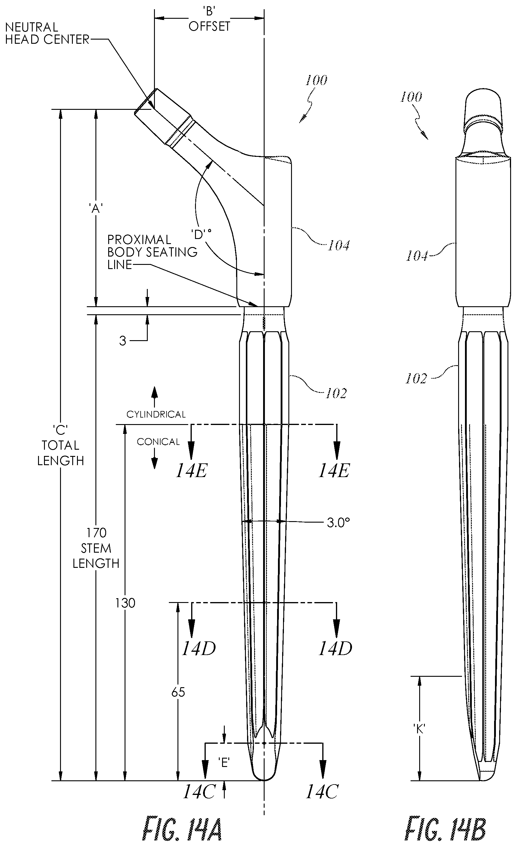 Patent US12097121 Figure 19 – Hip implant system