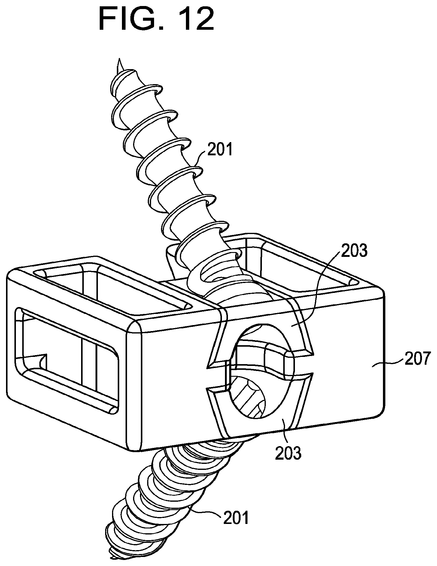 Patent US12097124 Figure 7 – Zero profile spinal fusion cage