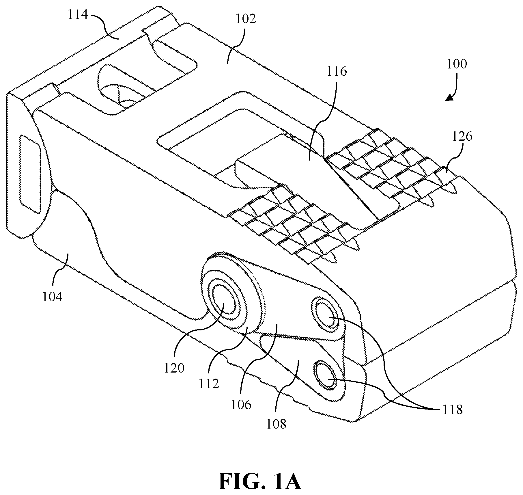 Patent US12097126 Figure 1 – Expandable intervertebral cage