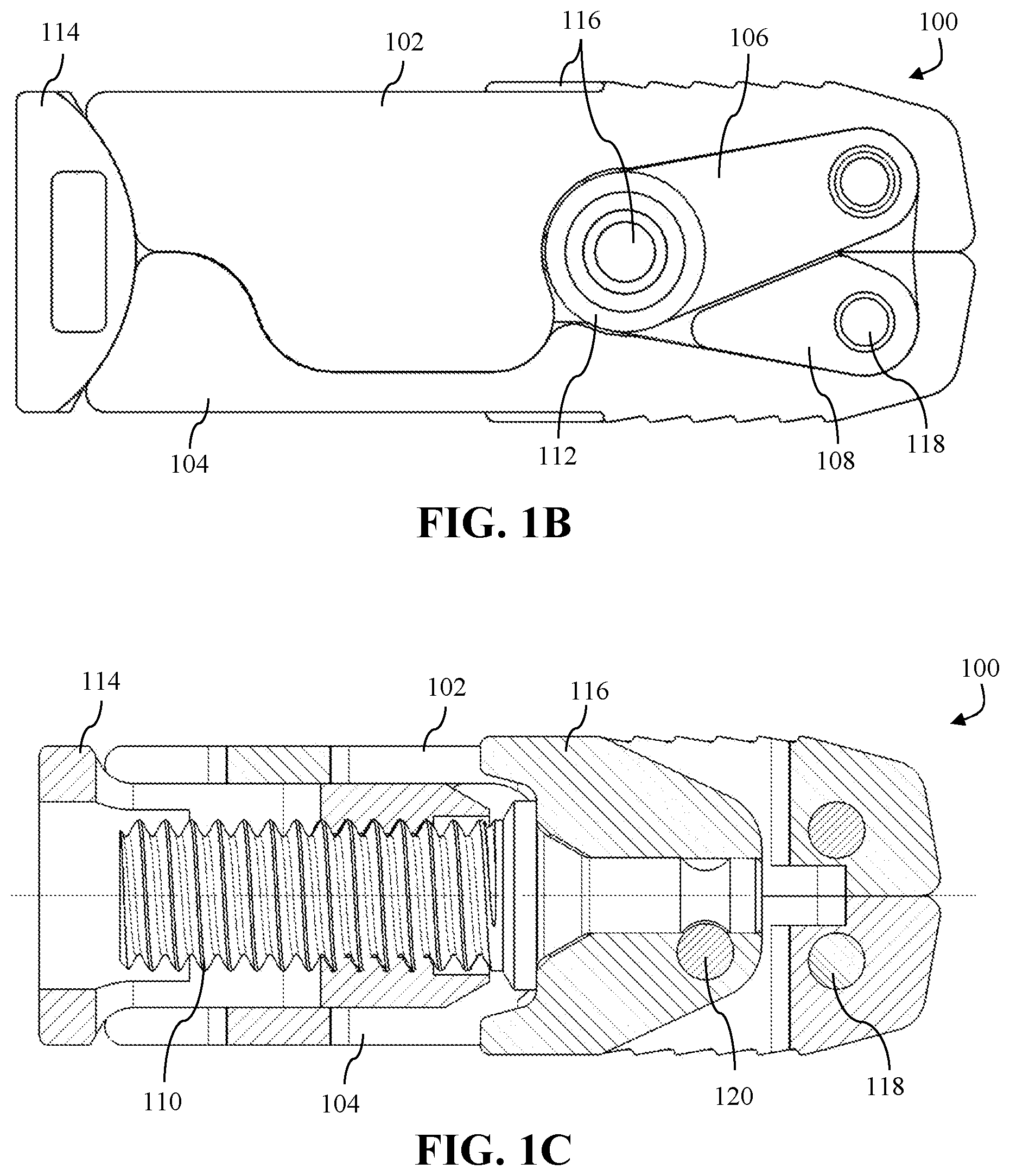 Patent US12097126 Figure 2 – Expandable intervertebral cage
