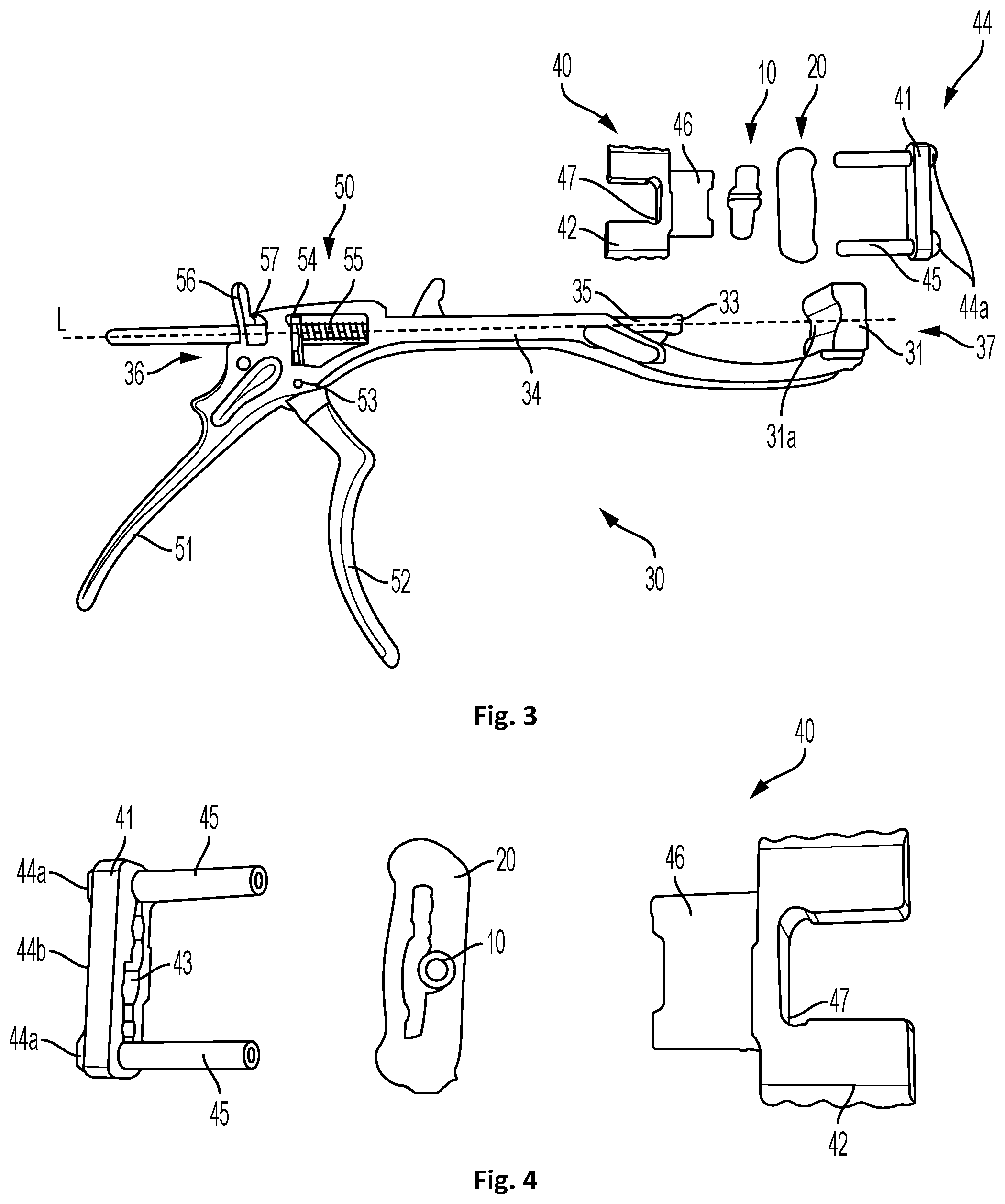 Patent US12097127 Figure 2 – Implantation tool for an interphalangeal implant